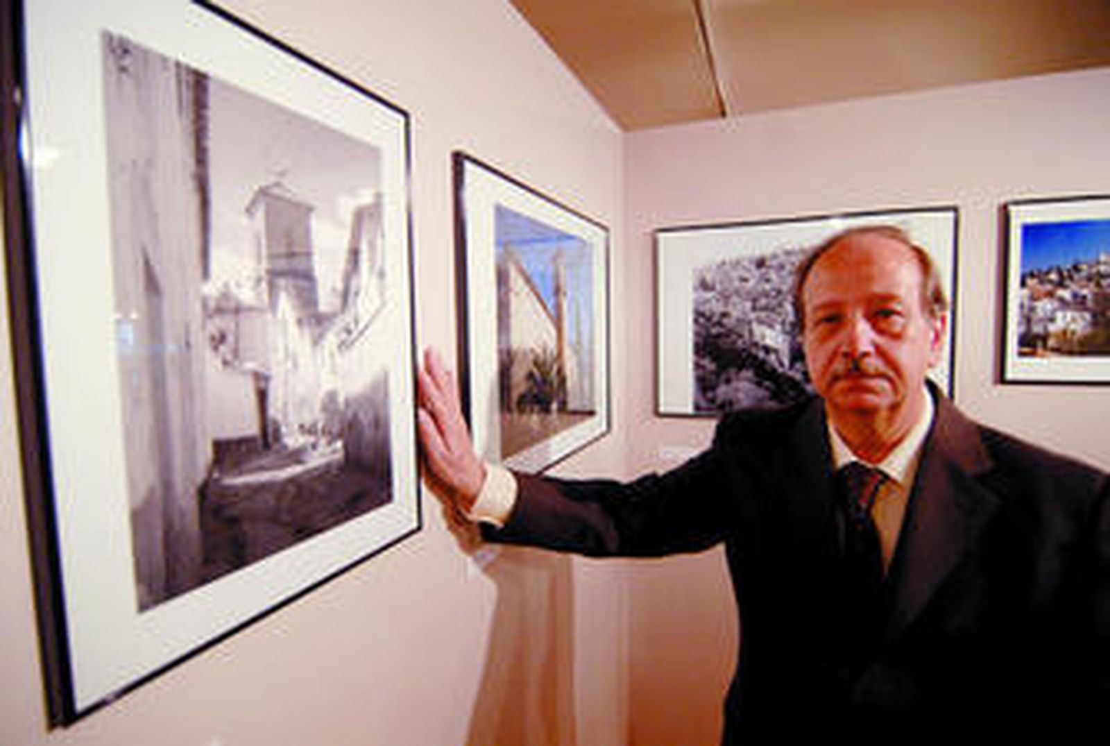 Pepe Romero, ayer, en la inauguración de la muestra.