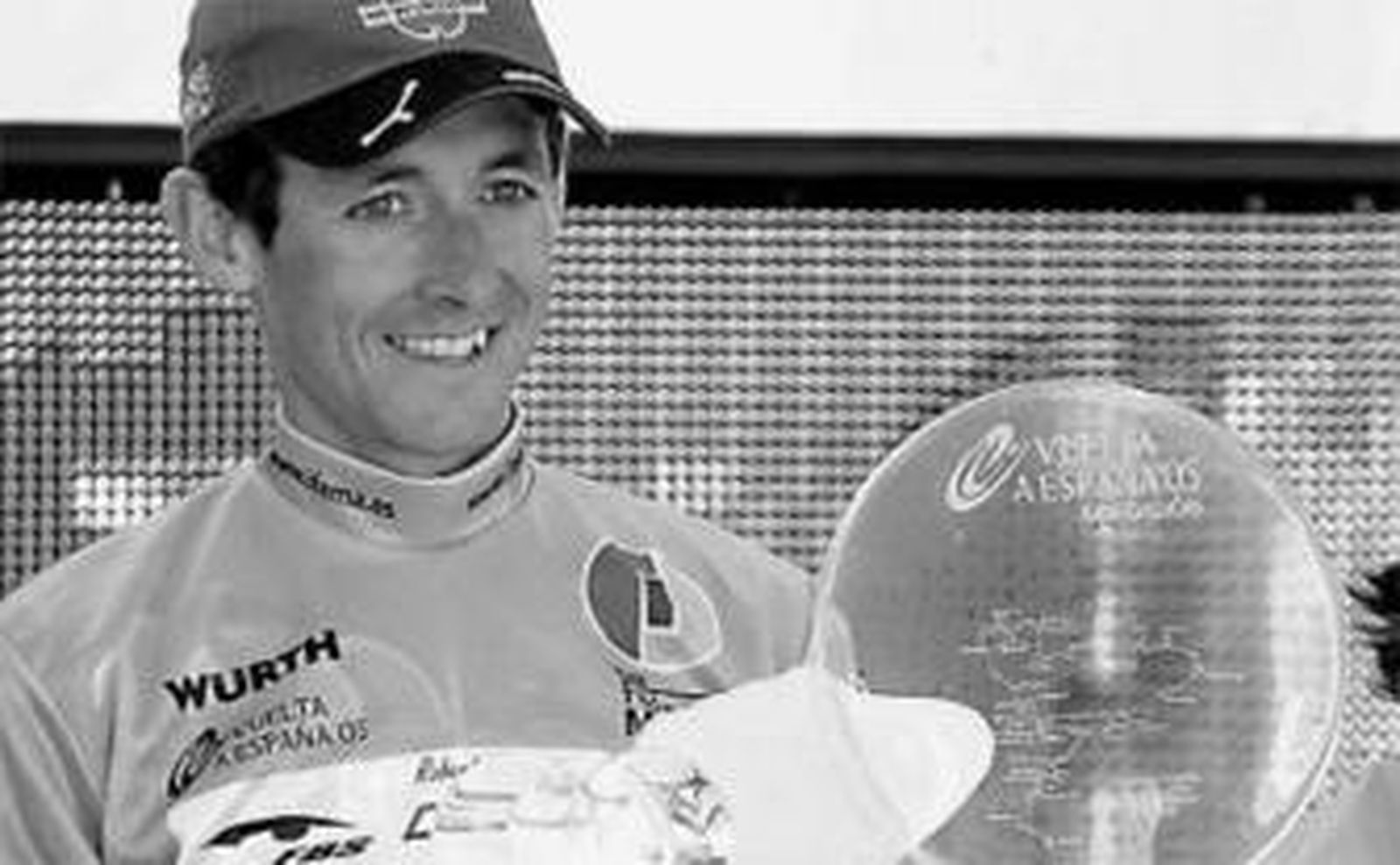 Roberto Heras, tras ganar la Vuelta de 2005.