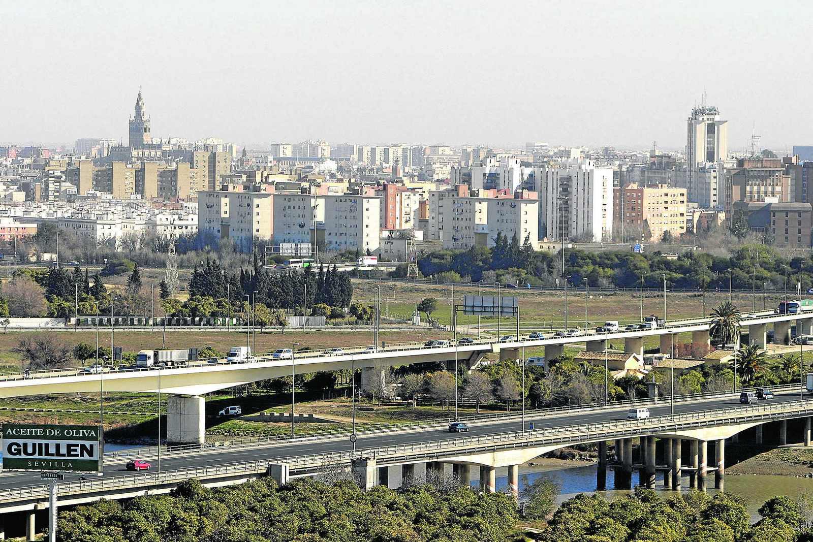 Sevilla desde el Aljarafe