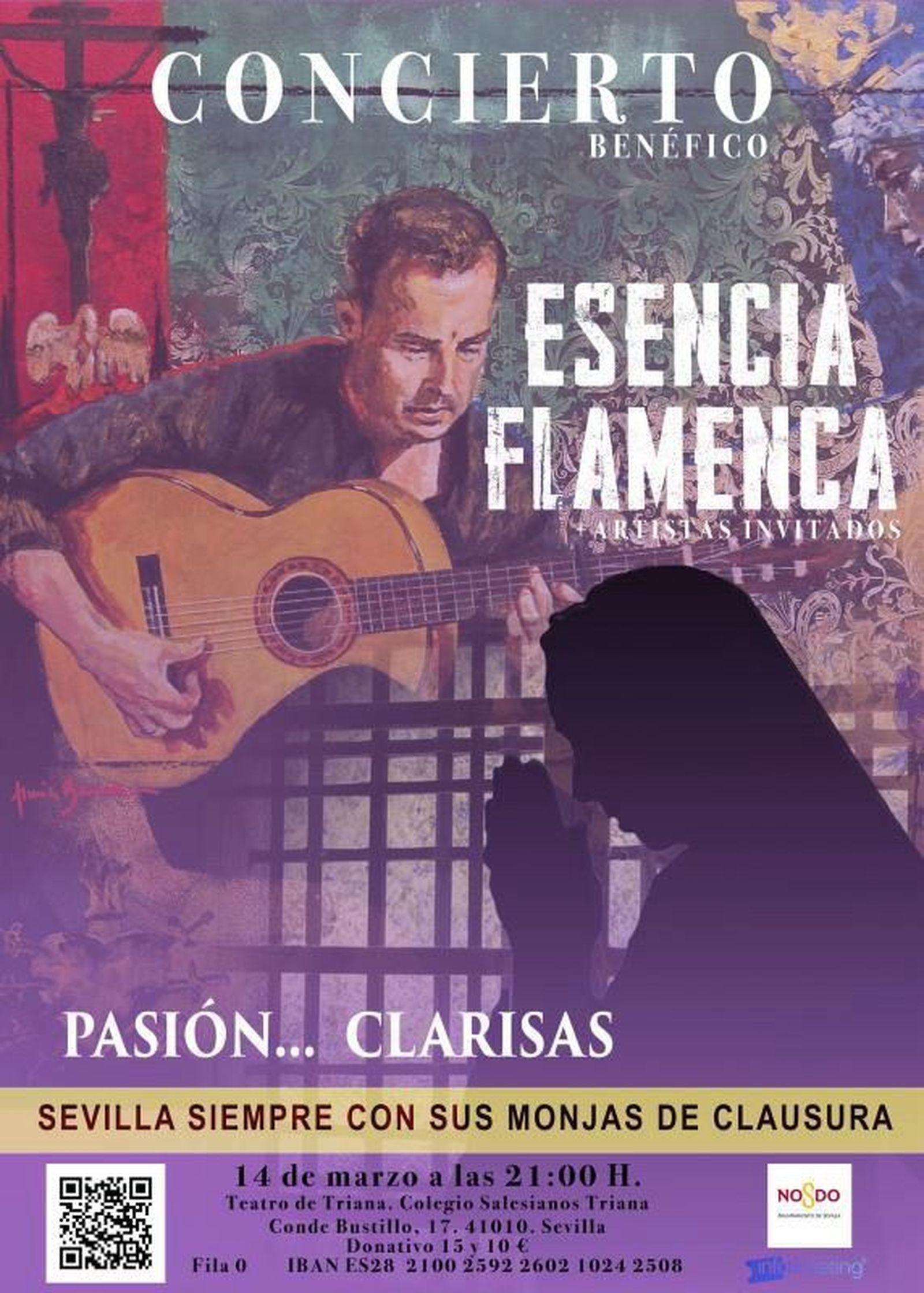 Cartel de este concierto benéfico de Cuaresma