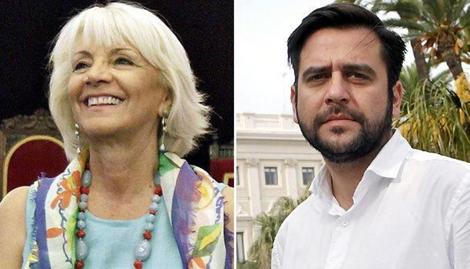 Teófila Martínez (PP) y Fran González (PSOE).