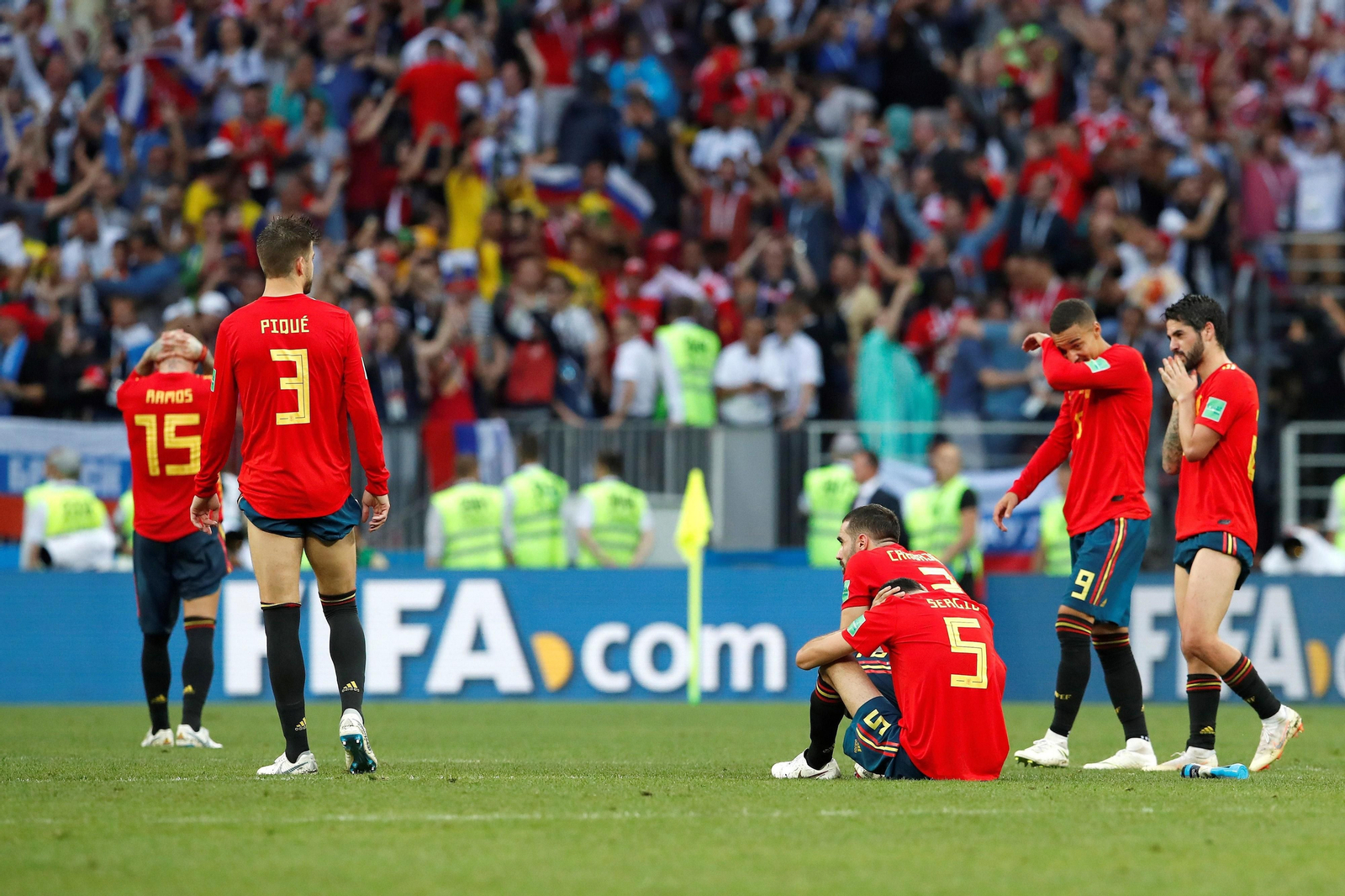 Las imágenes del España-Rusia