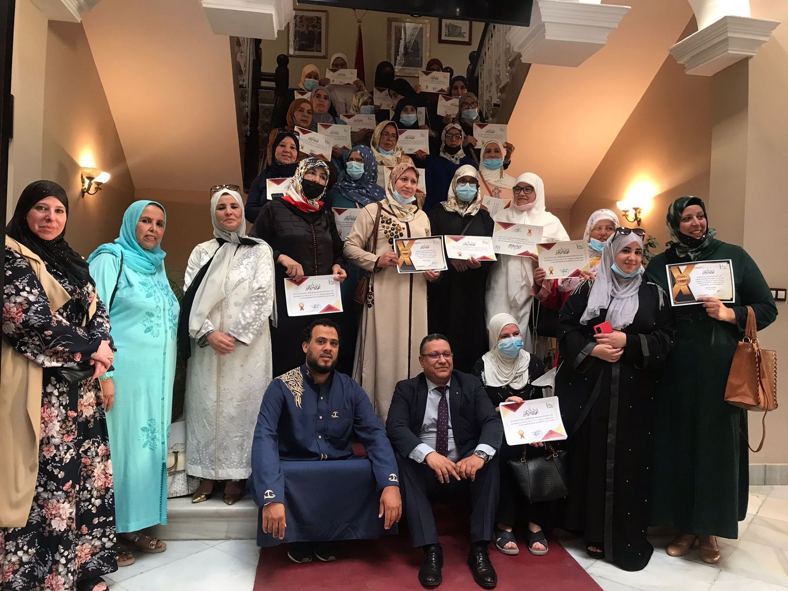 La entrega de diplomas, en el consulado.