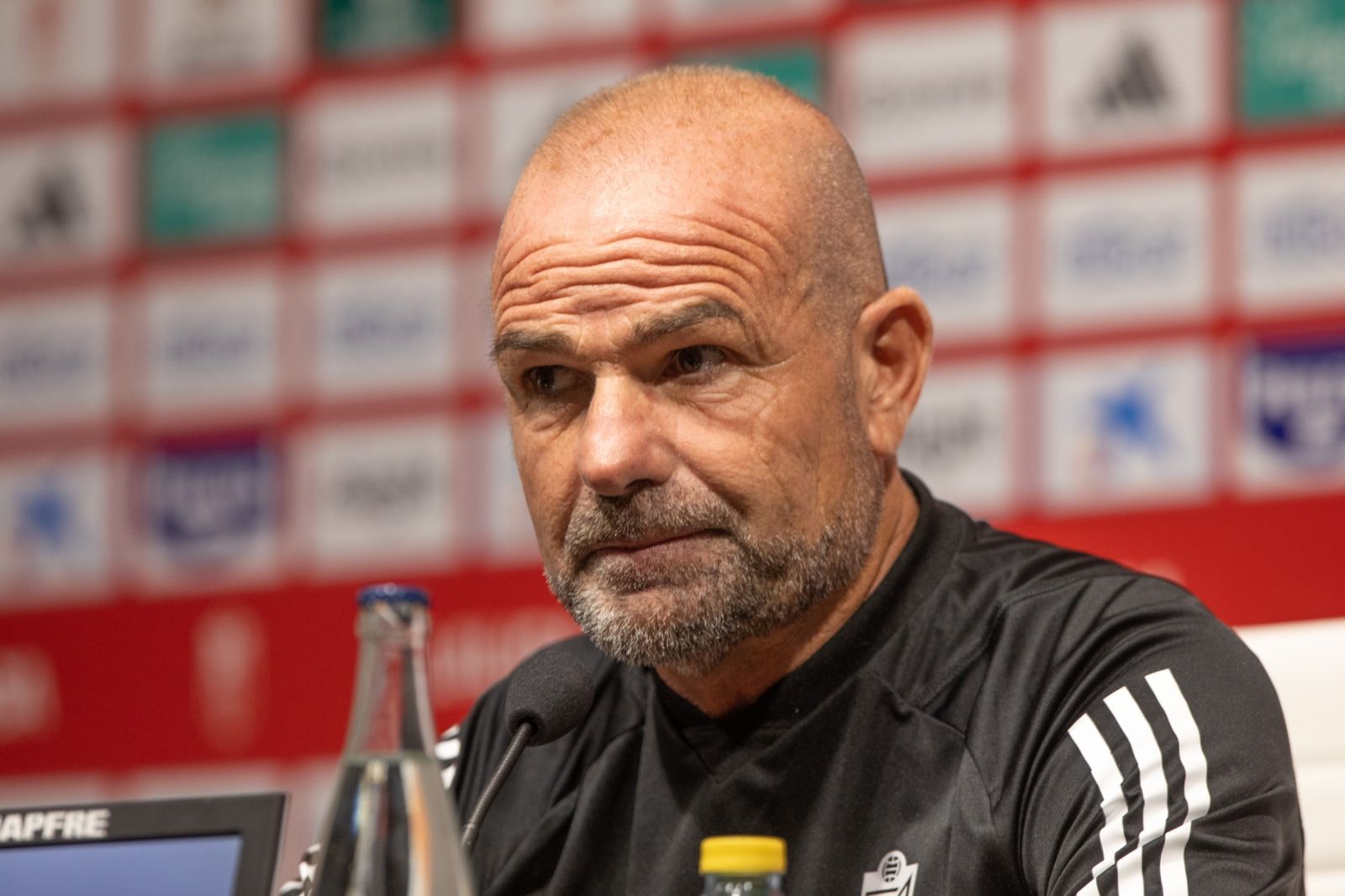 Paco López en la rueda de prensa previa al partido ante el Real Betis.