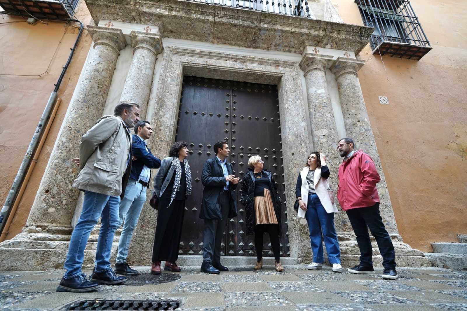 Imagen de la visita del Grupo Municipal Socialista a la Casa Ágreda