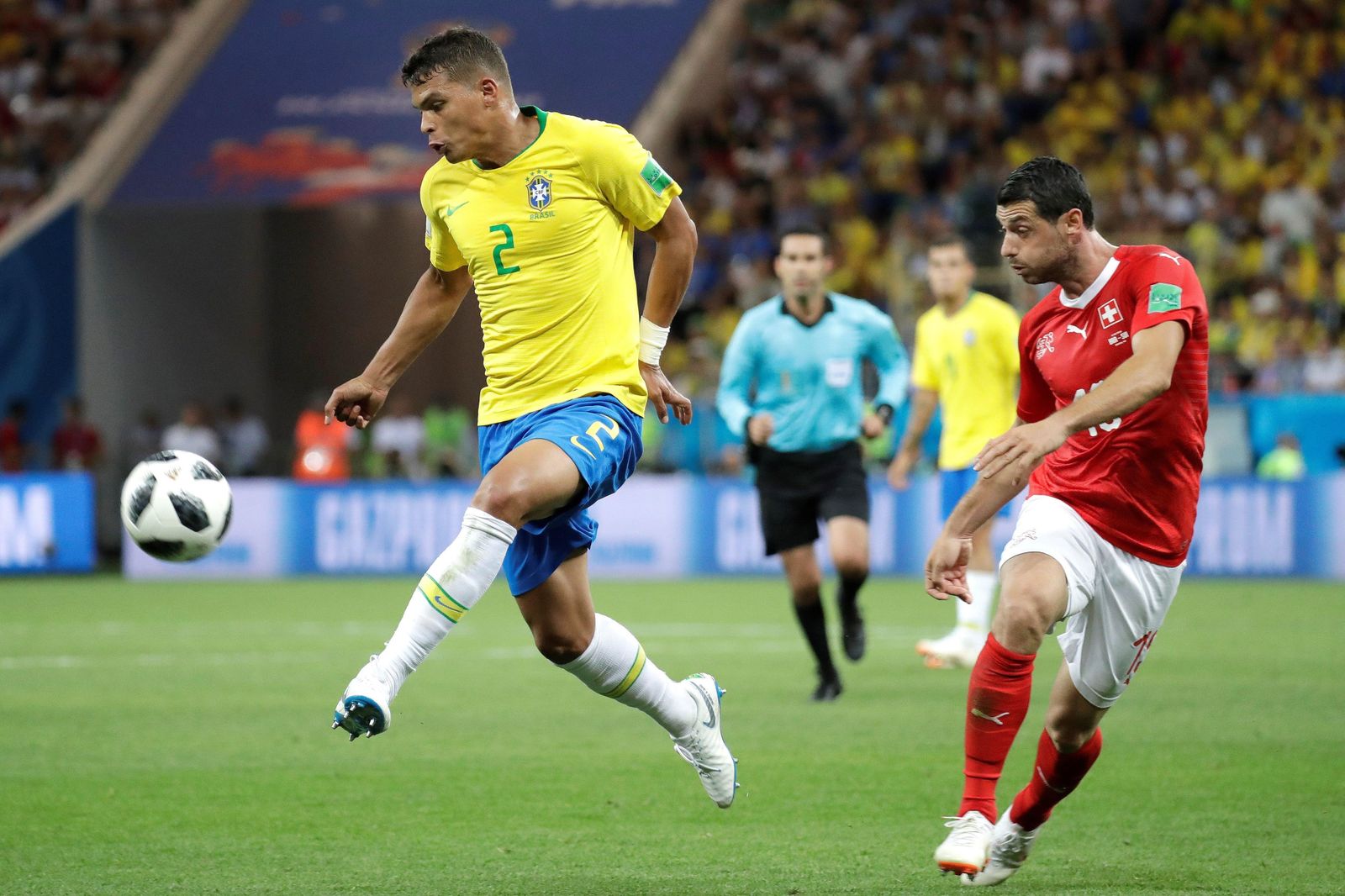 Las imágenes del Brasil-Suiza