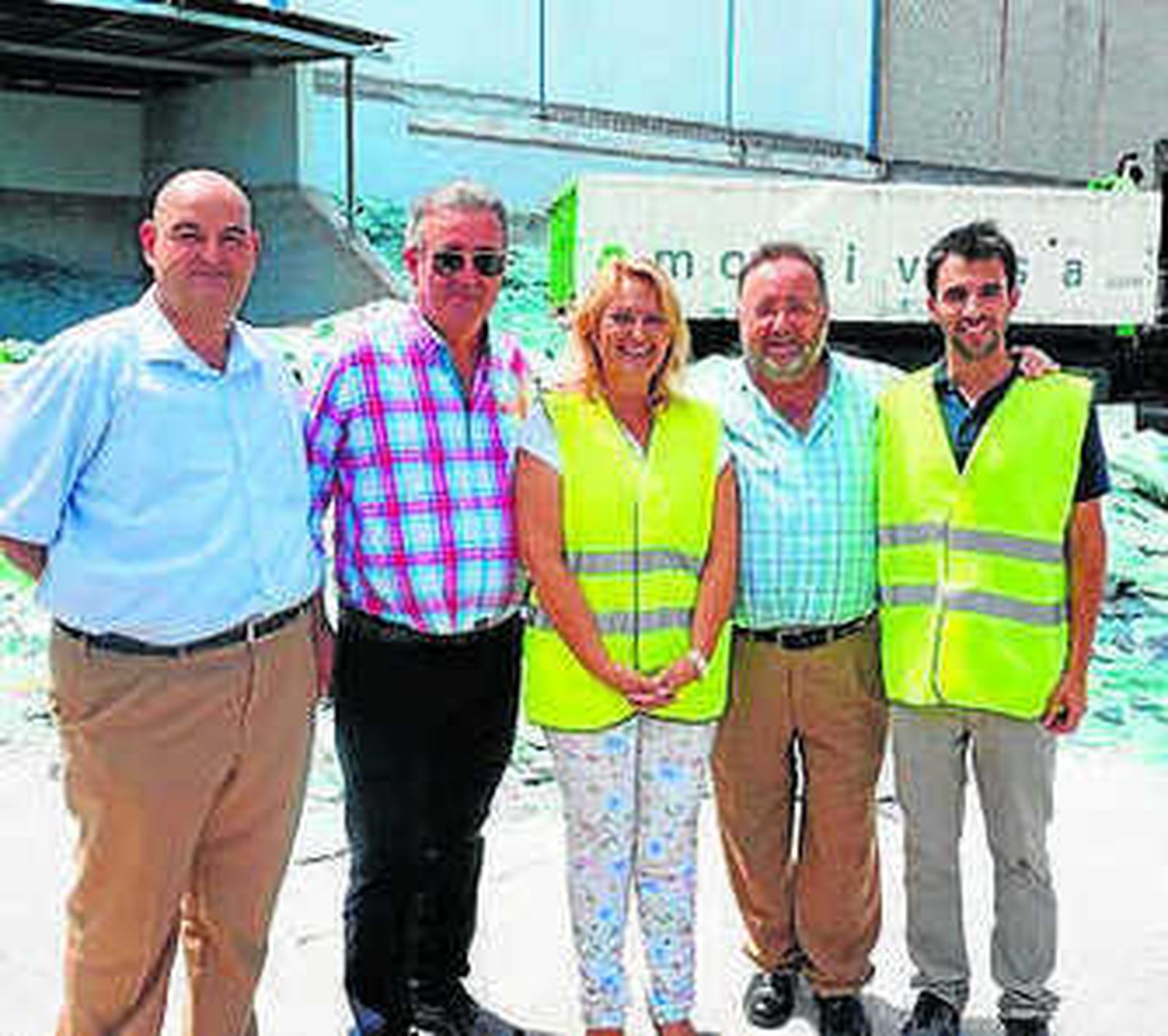 Visita del alcalde a la planta.