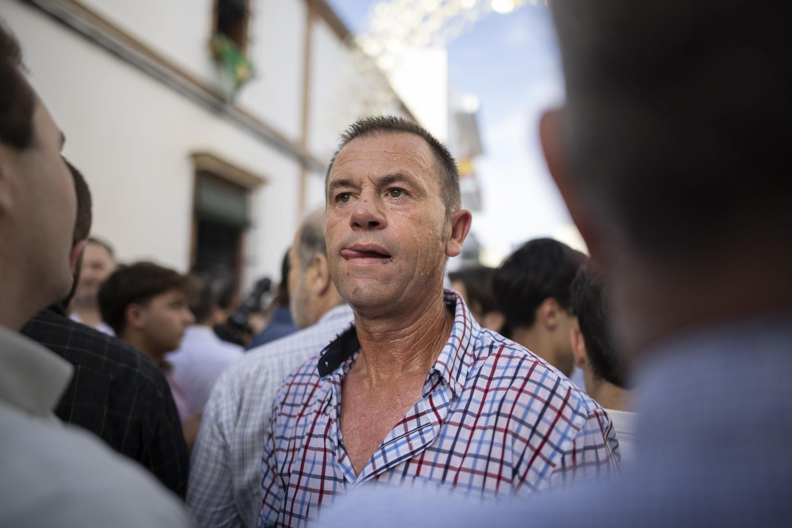 El sentimiento rociero se refleja en la cara de los almonteños.