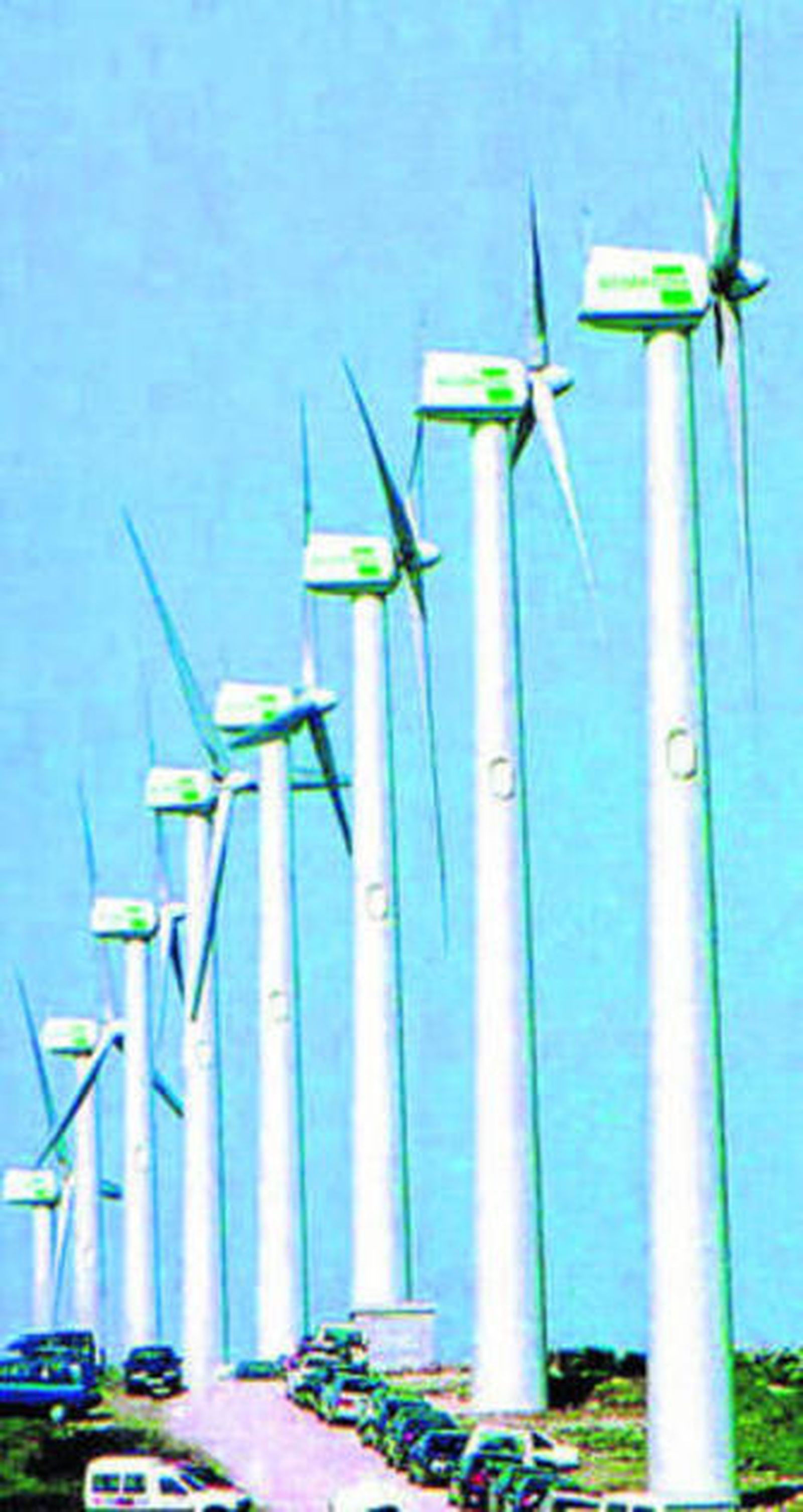 Parque eólico en Tarifa, en el Campo de Gibraltar.