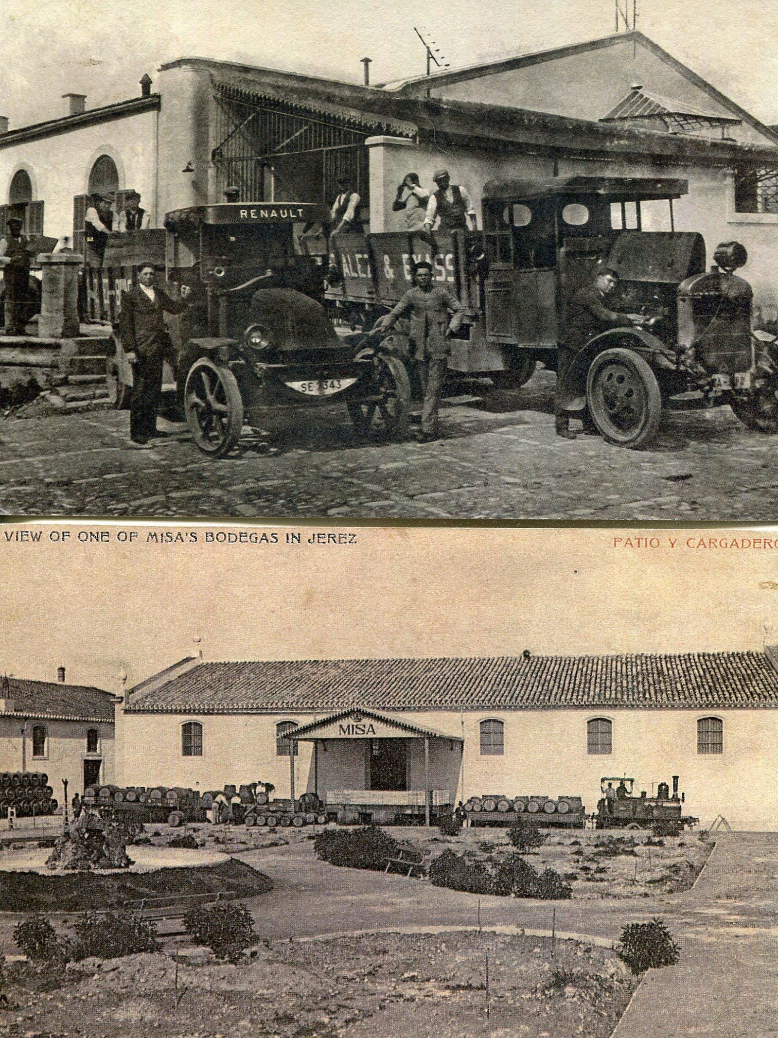 La modernización de las bodegas de Jerez en el transporte de sus vinos.