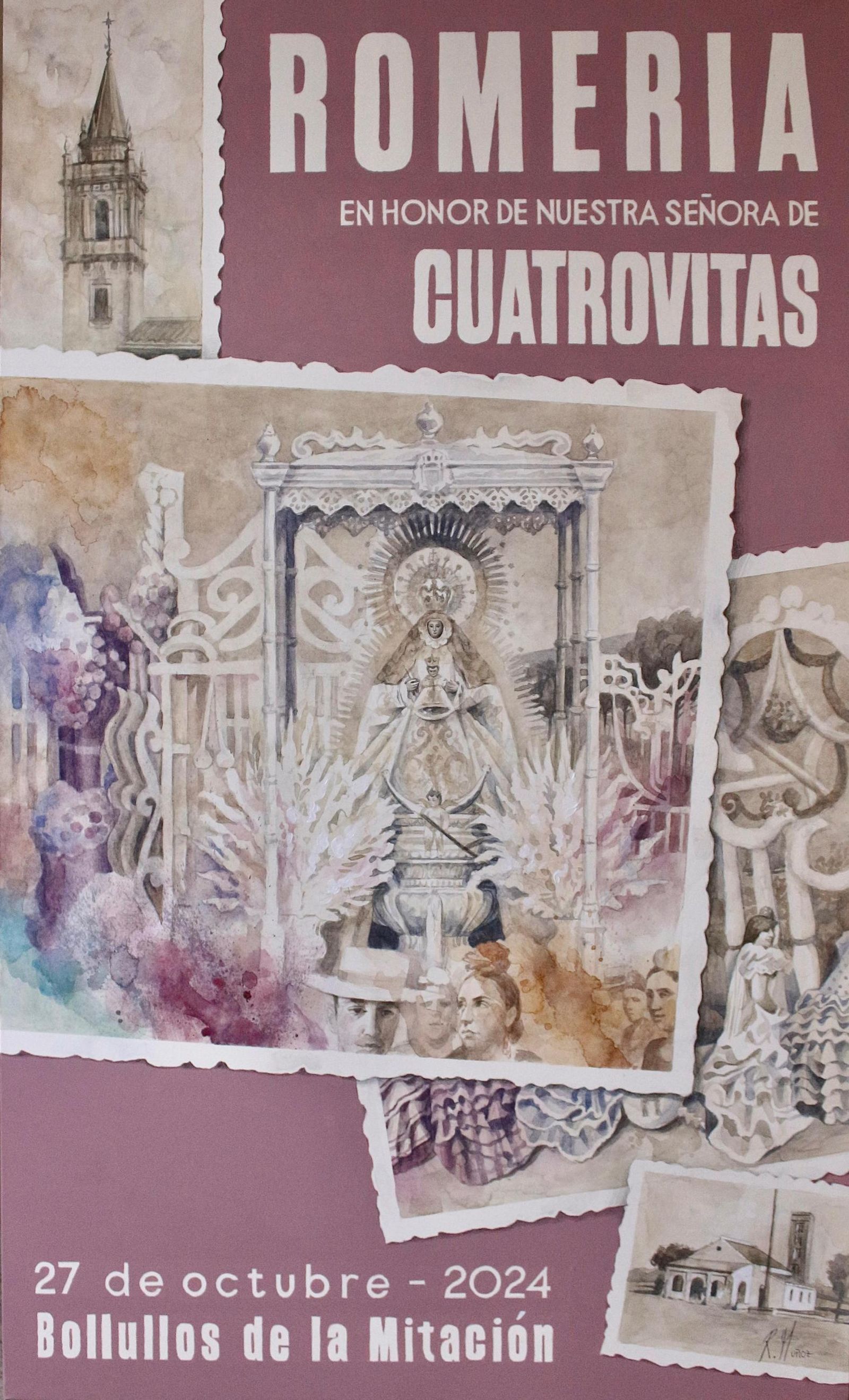 El cartel anunciador, obra de Rafael Muñoz