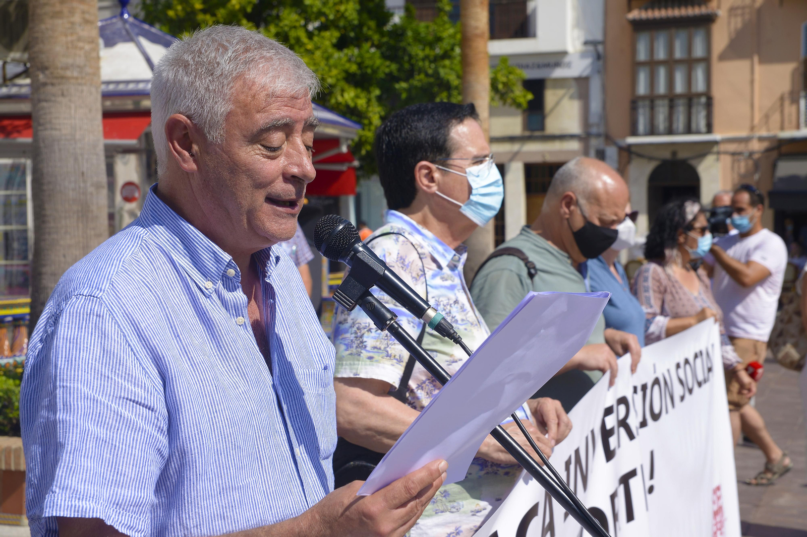 Fotos de la concentración en el día de la lucha contra las drogas en Algeciras.