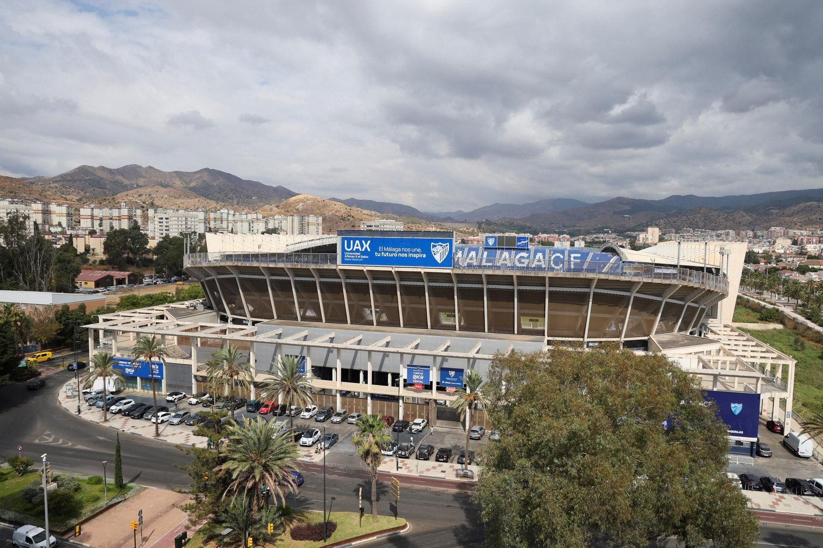 Una imagen reciente de La Rosaleda desde fuera
