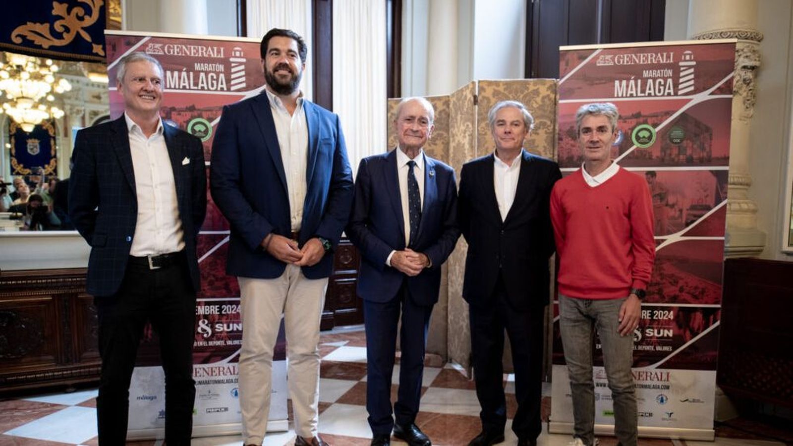 Presentación de la Maratón de Málaga.