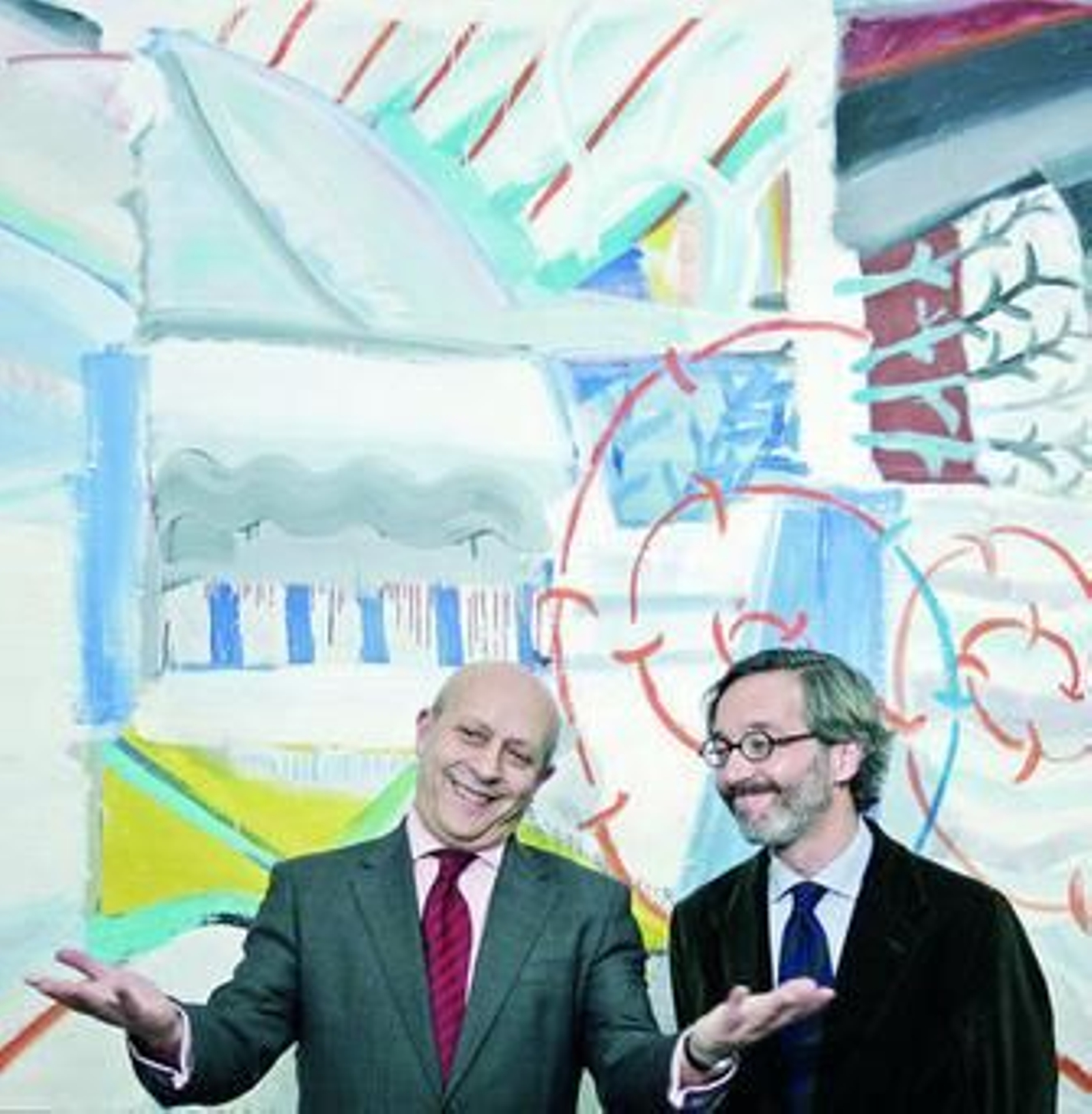 Wert y Lasalle, ayer, en la toma de posesión del segundo.