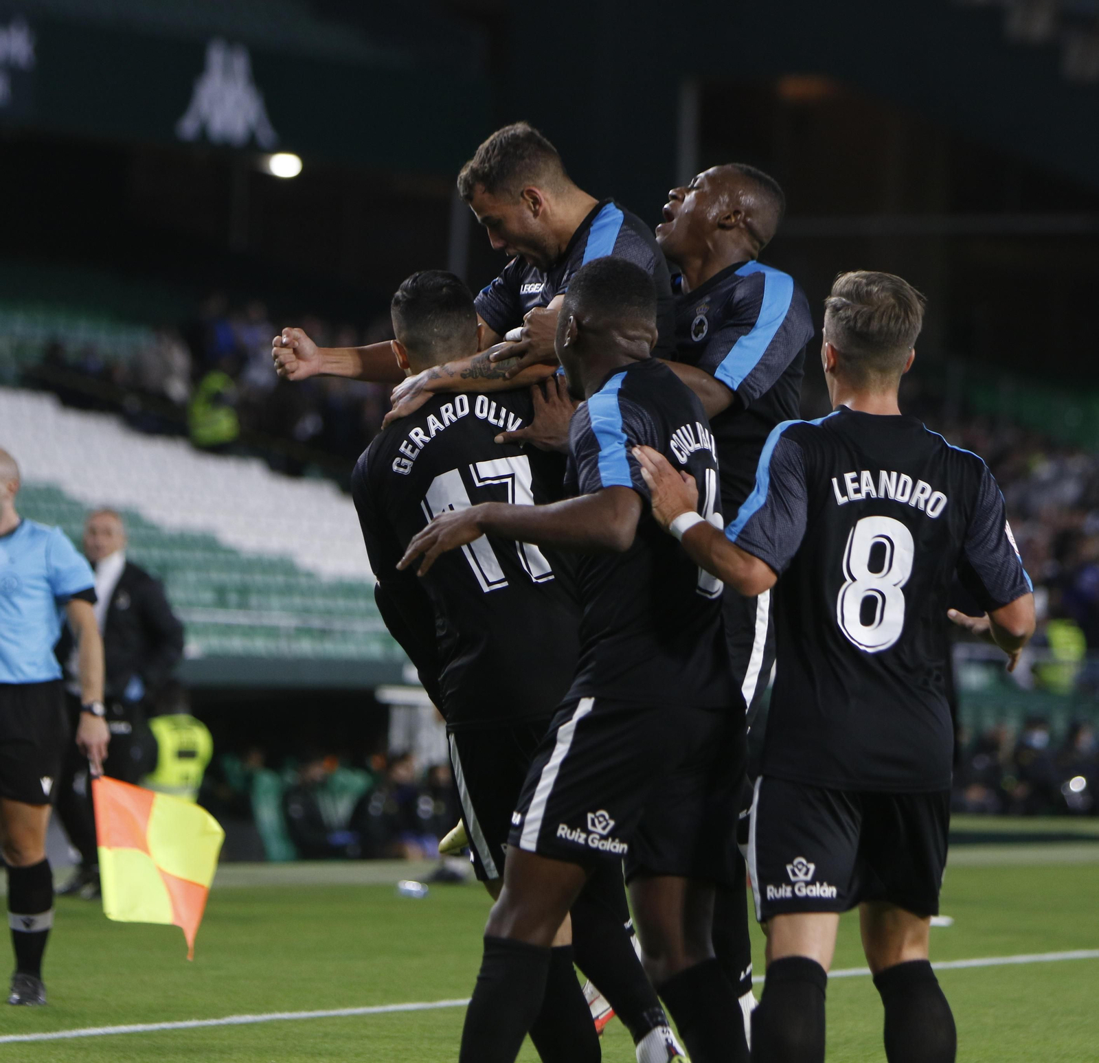 Las fotos del triunfo de la Real Balompédica sobre el Betis Deportivo en el Villamarín