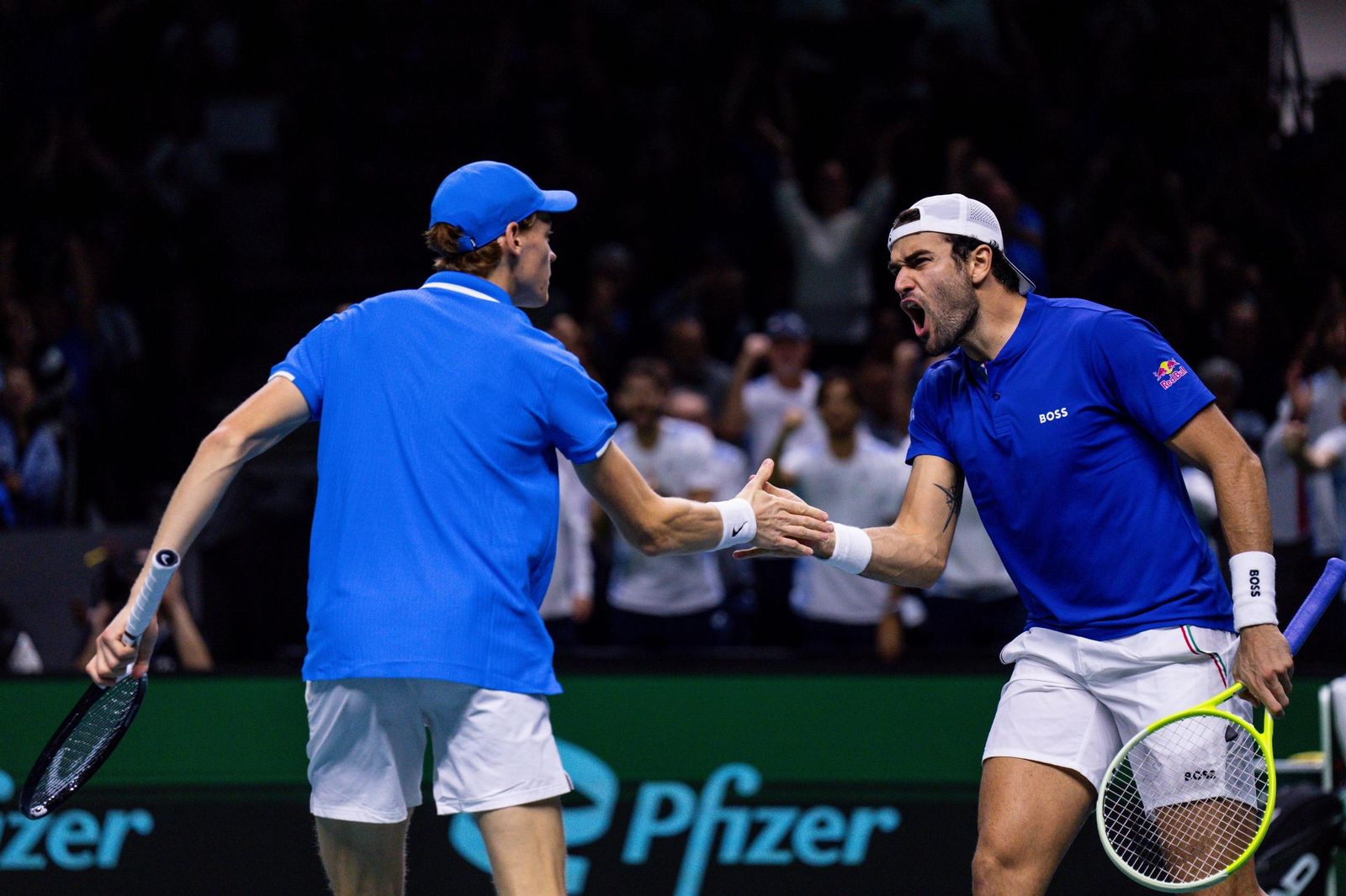 El doble Italia-Argentina, en fotos