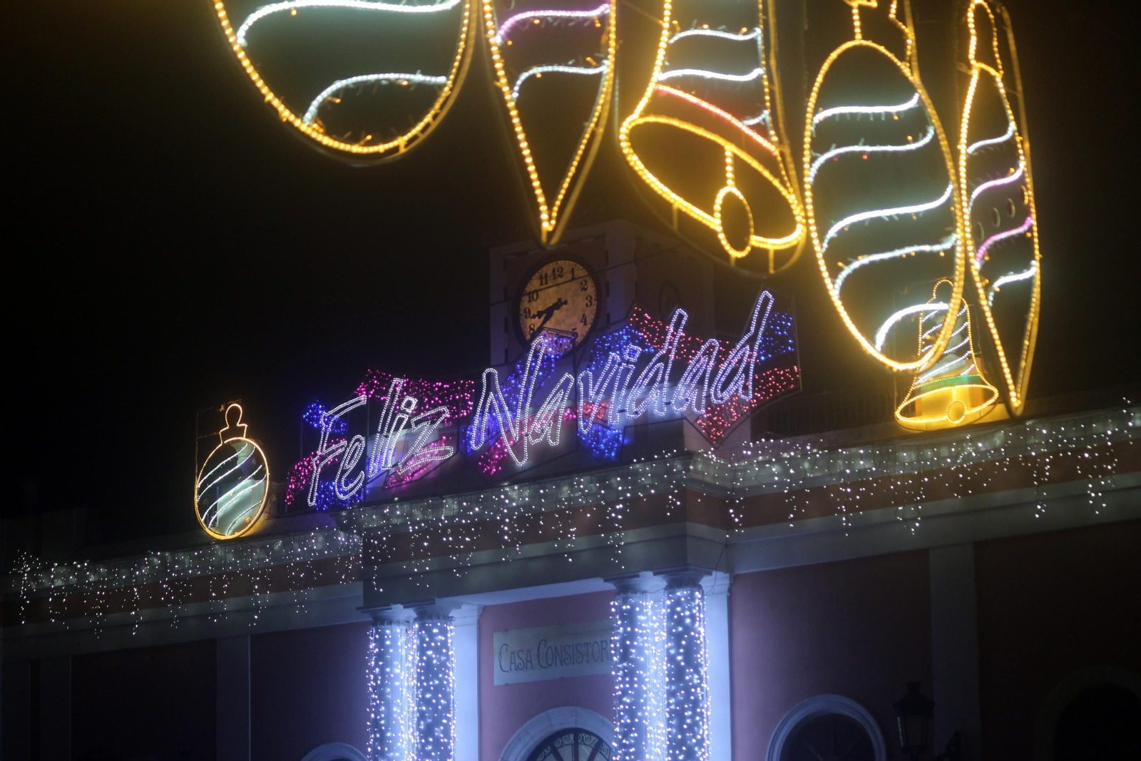 Las imágenes del encendido del alumbrado de Navidad en Puerto Real