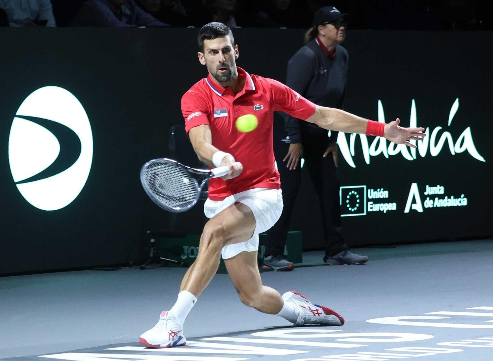 Copa Davis: El show de Djokovic en Málaga, en fotos