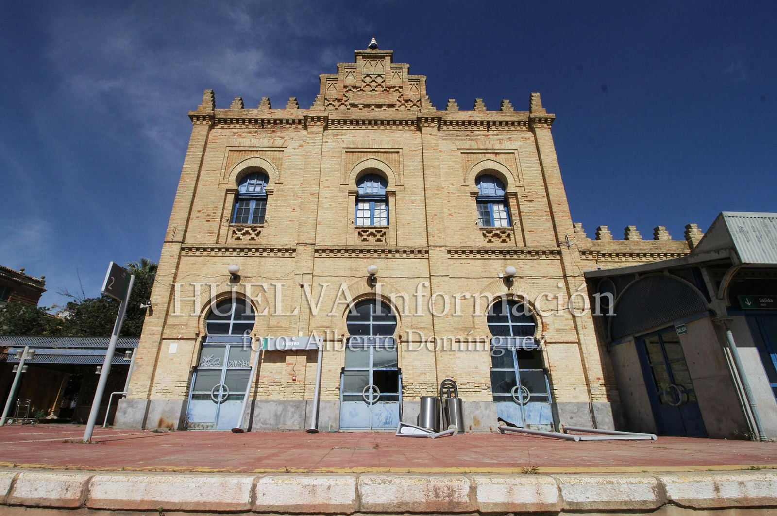 Imágenes del estado actual de la antigua Estación de Tren de Huelva