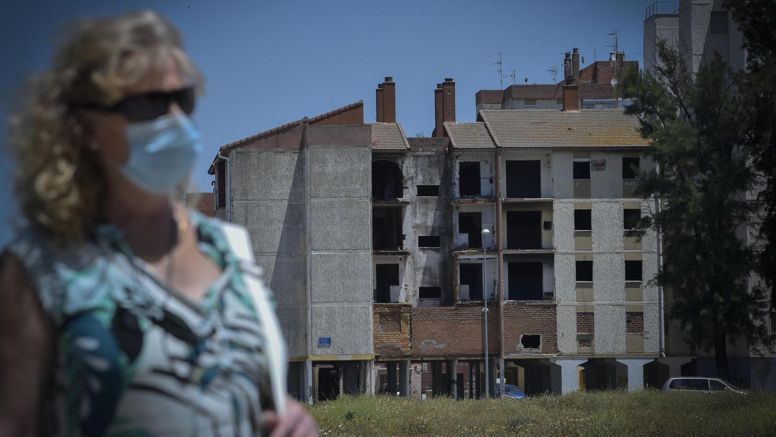 Uno de los bloques más deteriorados de las Tres Mil Viviendas.