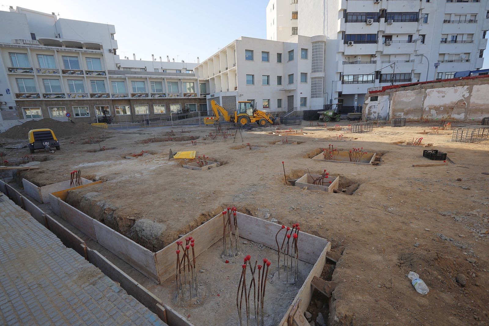 Obras para la construcción del Museo Camarón, en una imagen del mes pasado.
