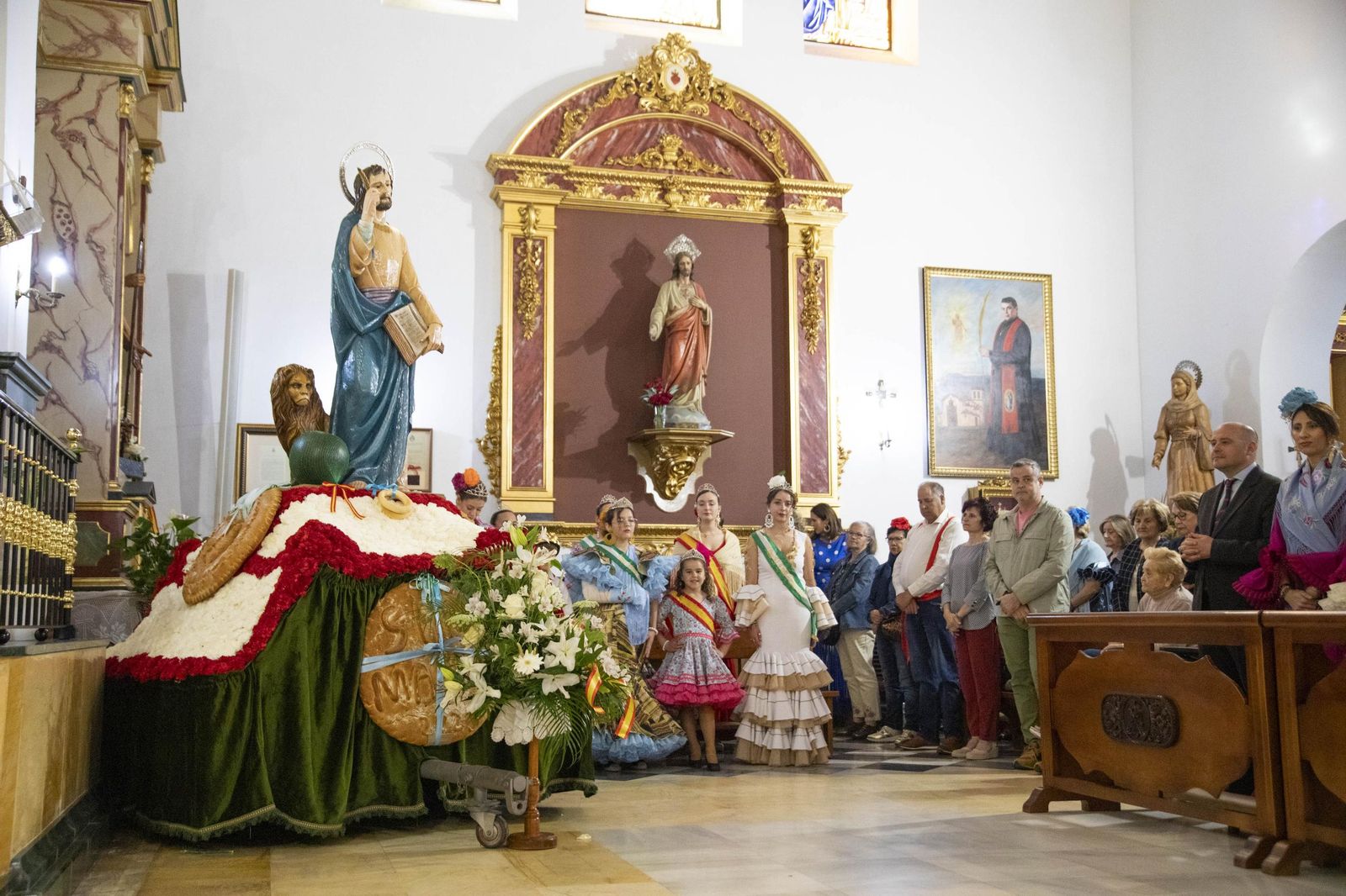 Las imágnes de la misa y procesión en honor a San Marcos en El Ejido