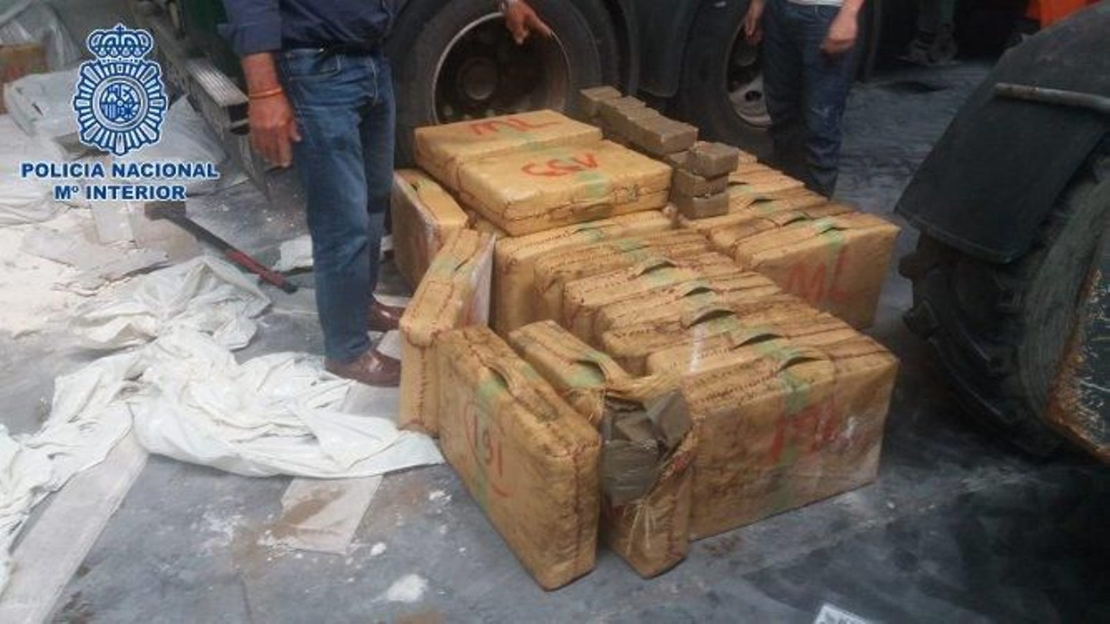 Imágenes de los fardos.