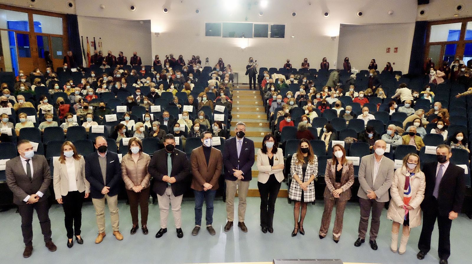 Acto de apertura del curso del Aula de la Experiencia de la Universidad de Huelva, ayer.