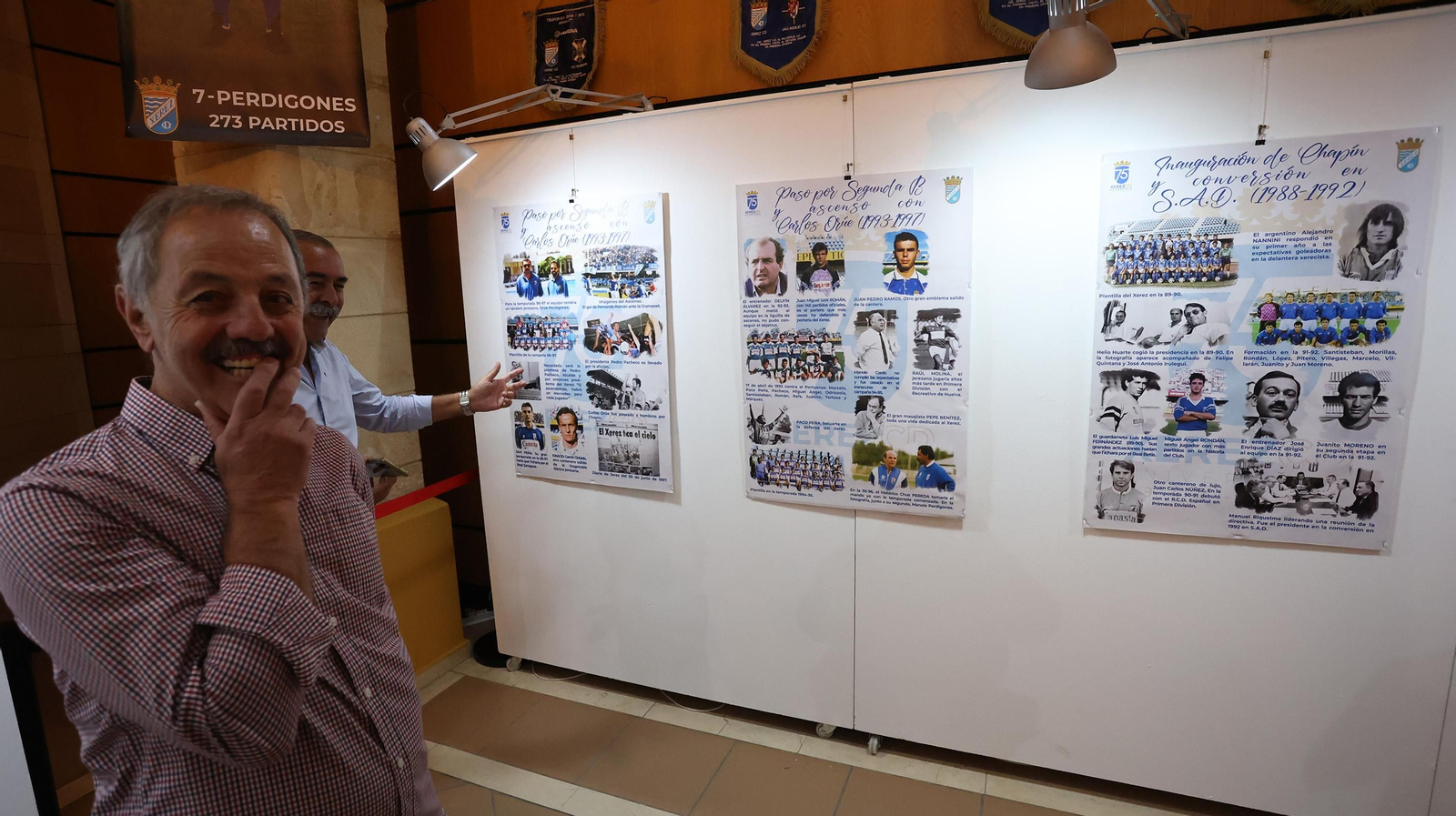 Inauguración de la exposición por el  75 aniversario del Xerez CD