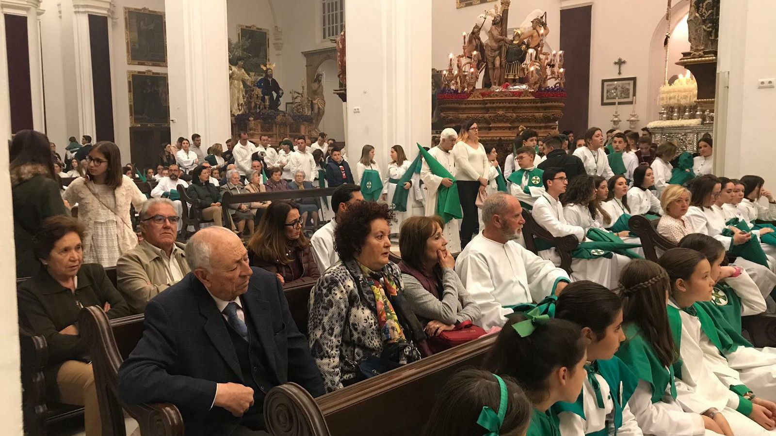 Detalle del Miércoles Santo en La Rambla.