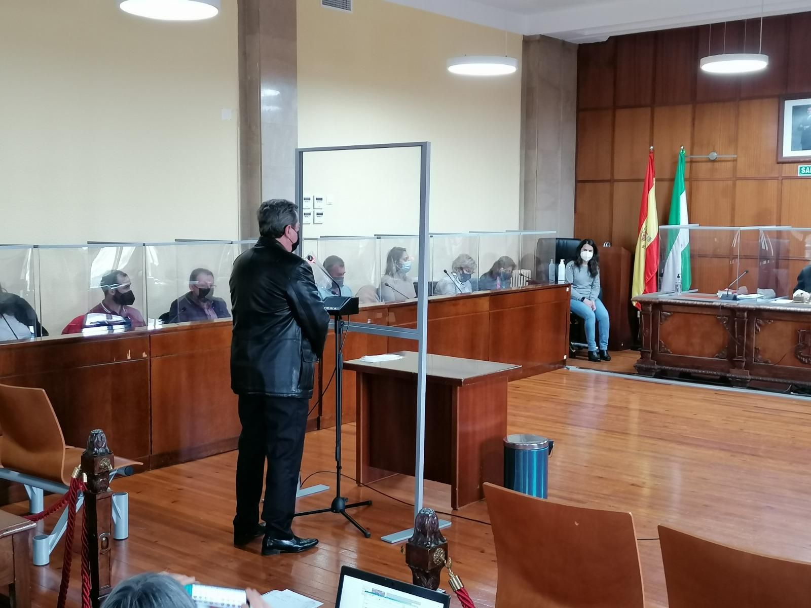 Juan Fernández durante el juicio en la Audiencia de Jaén en marzo de 2022