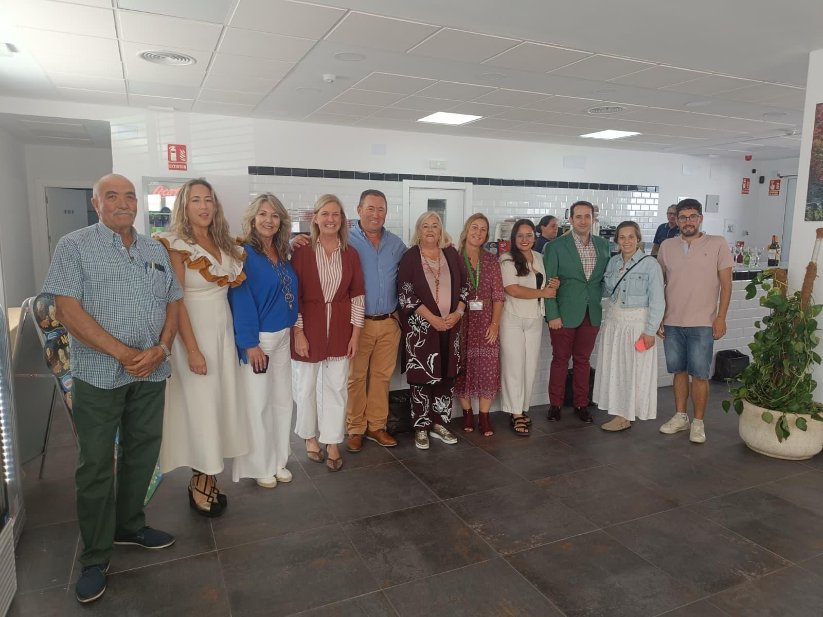 Inauguración de la cafetería del hospital de Riotinto.