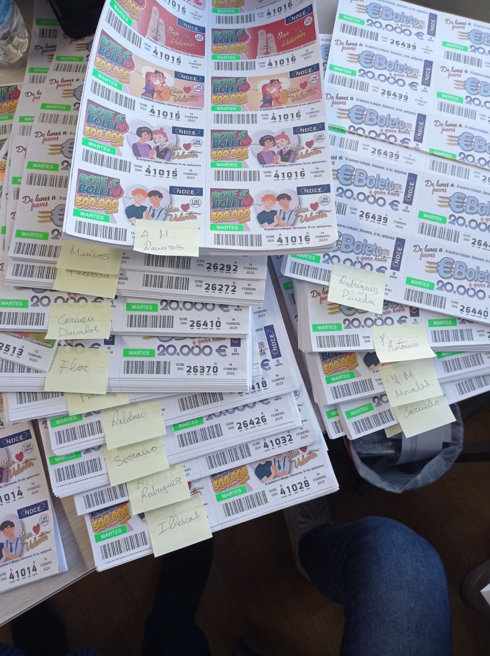 Intervienen 14.000 boletos de lotería ilegal en Sevilla