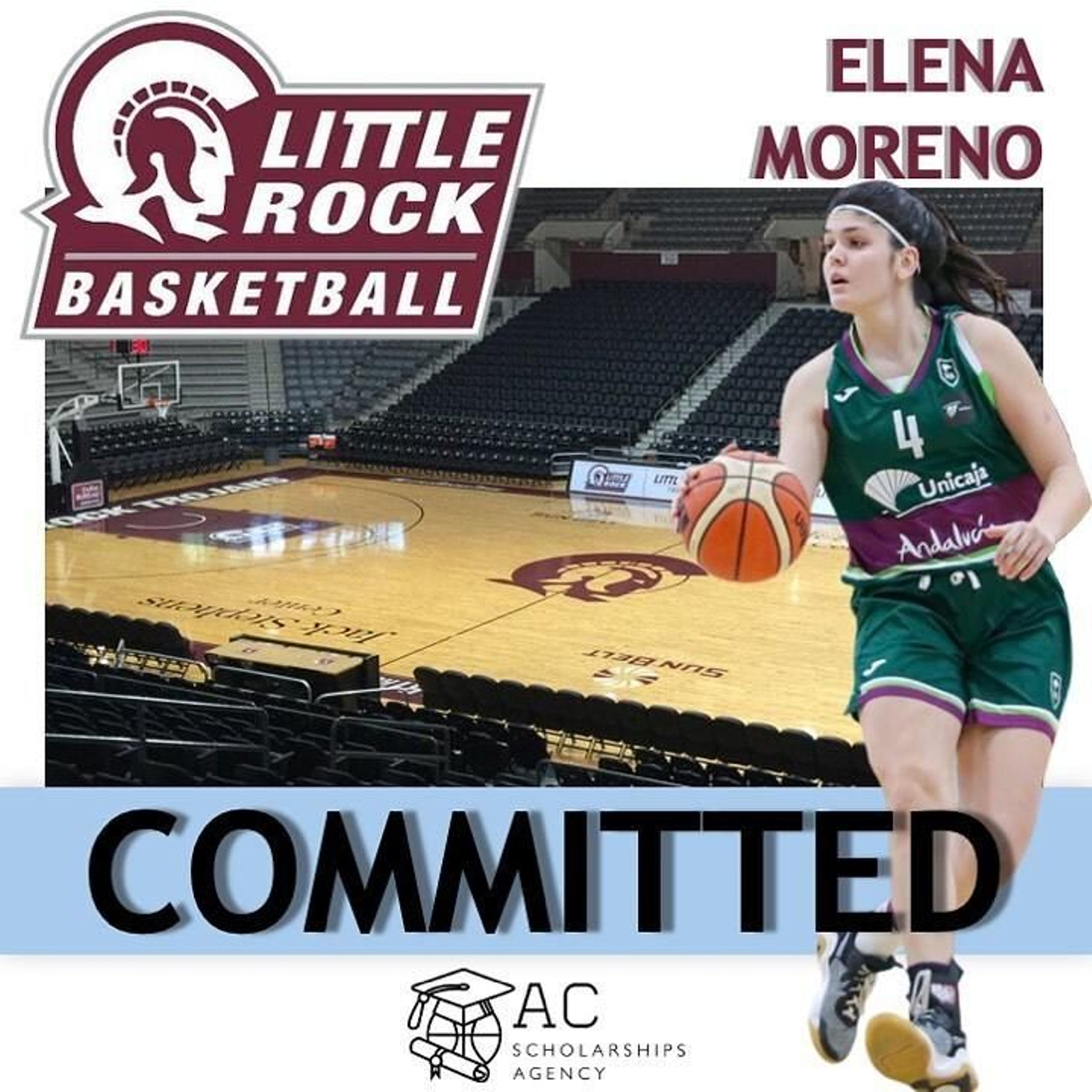 Elena Moreno se marcha a Little Rock en la NCAA.
