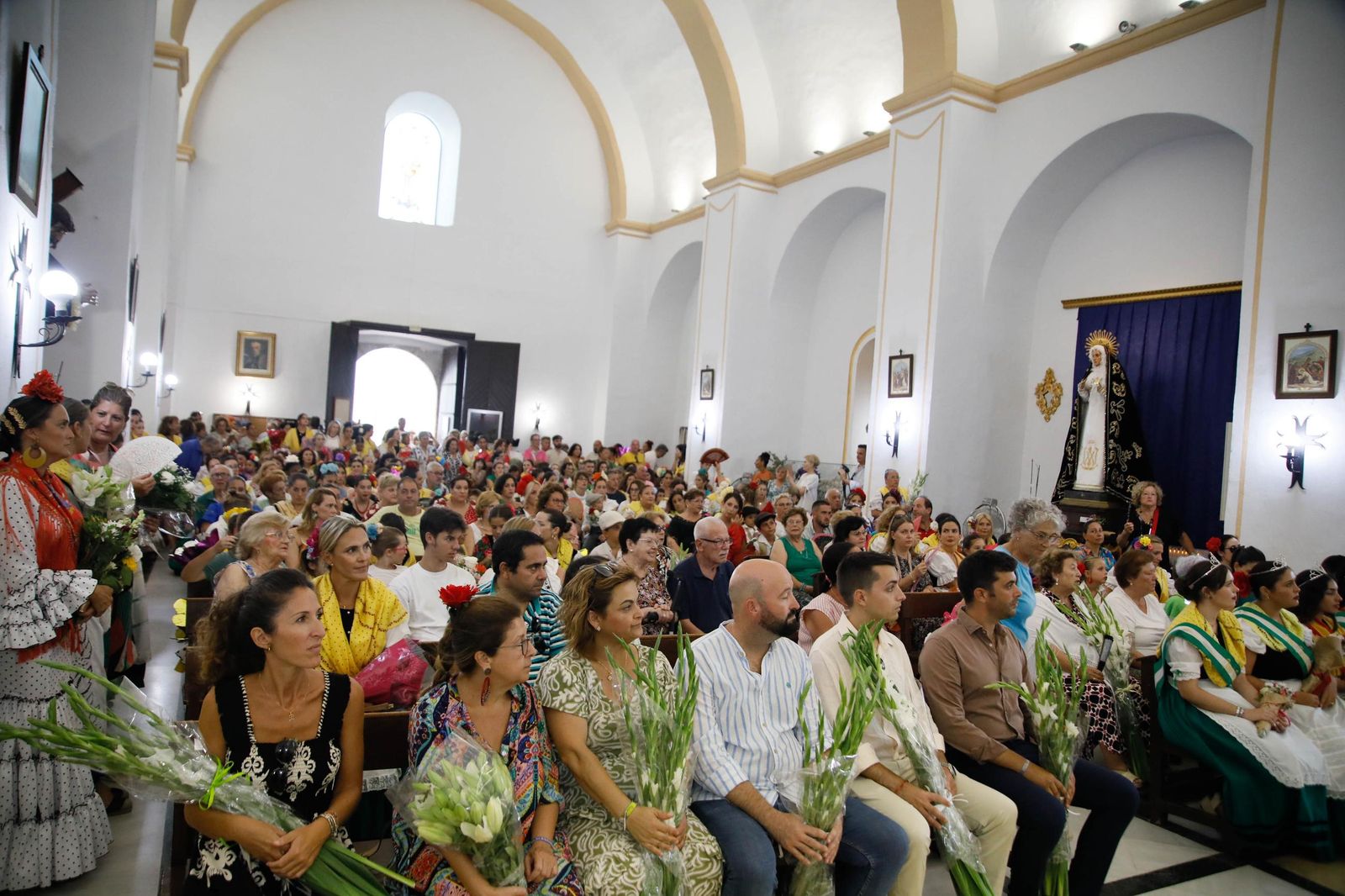 La Subida del Agua de las fiestas de Mojácar, en imágenes