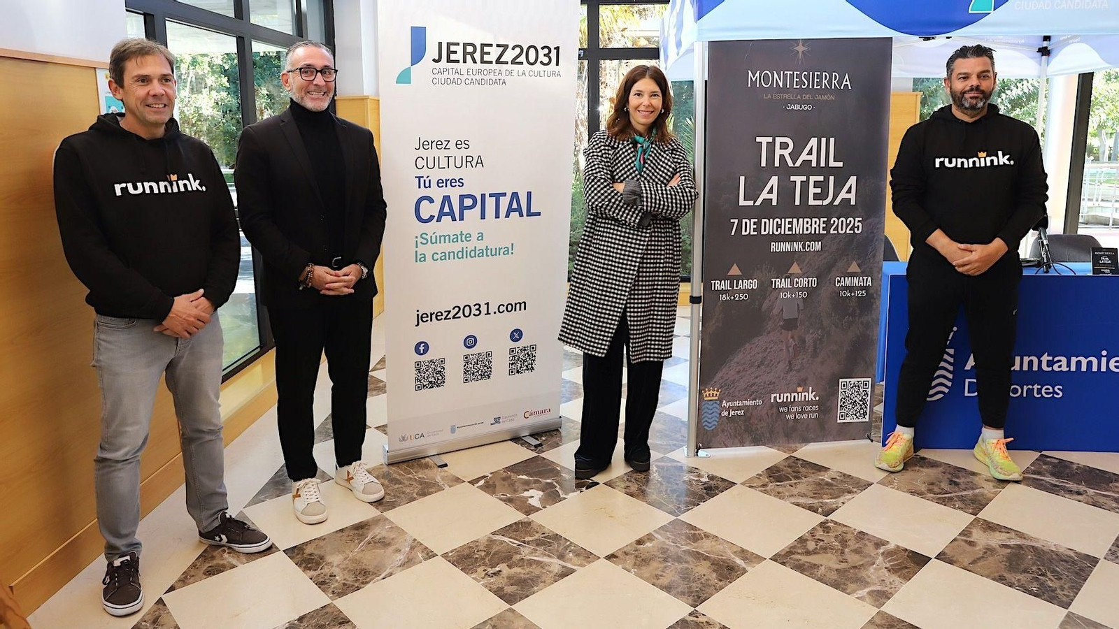 Un momento de la presentación del IV Trail Montesierra La Teja eb Deportes.