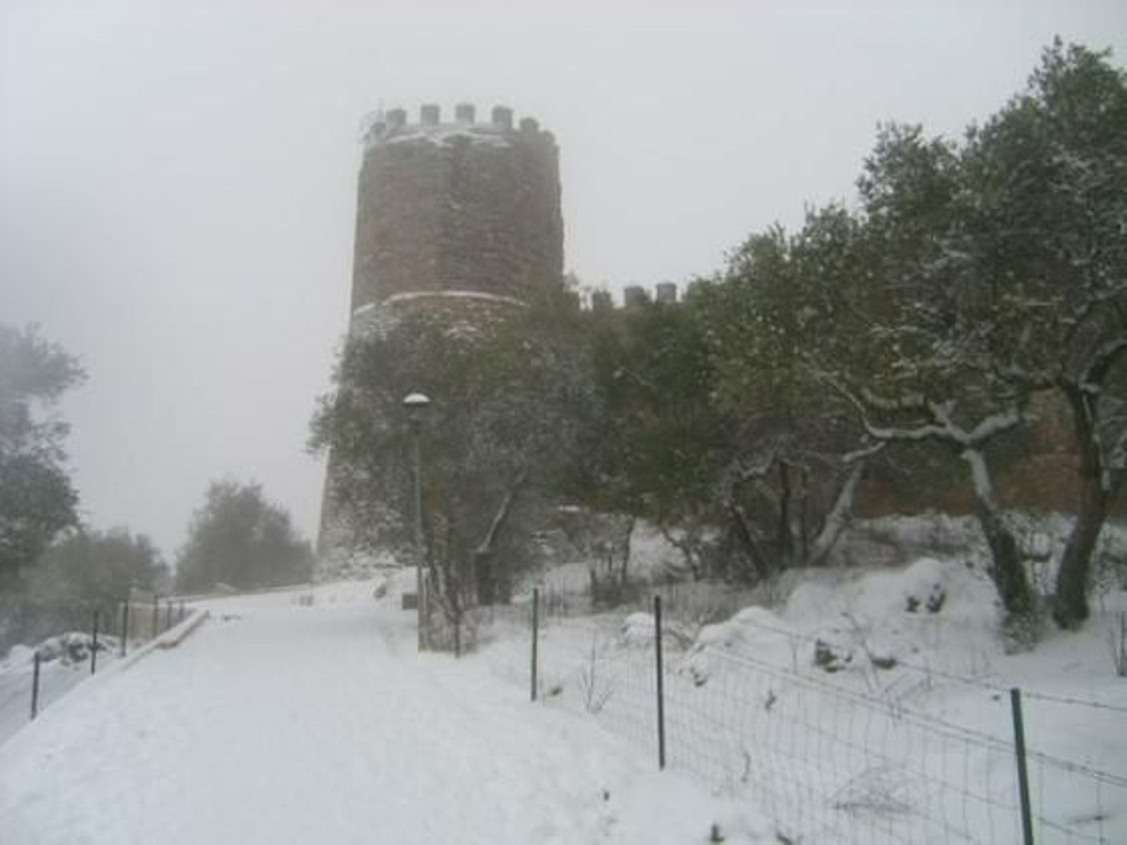 Nieve en Alanís de la Sierra./ Sergio Gallego