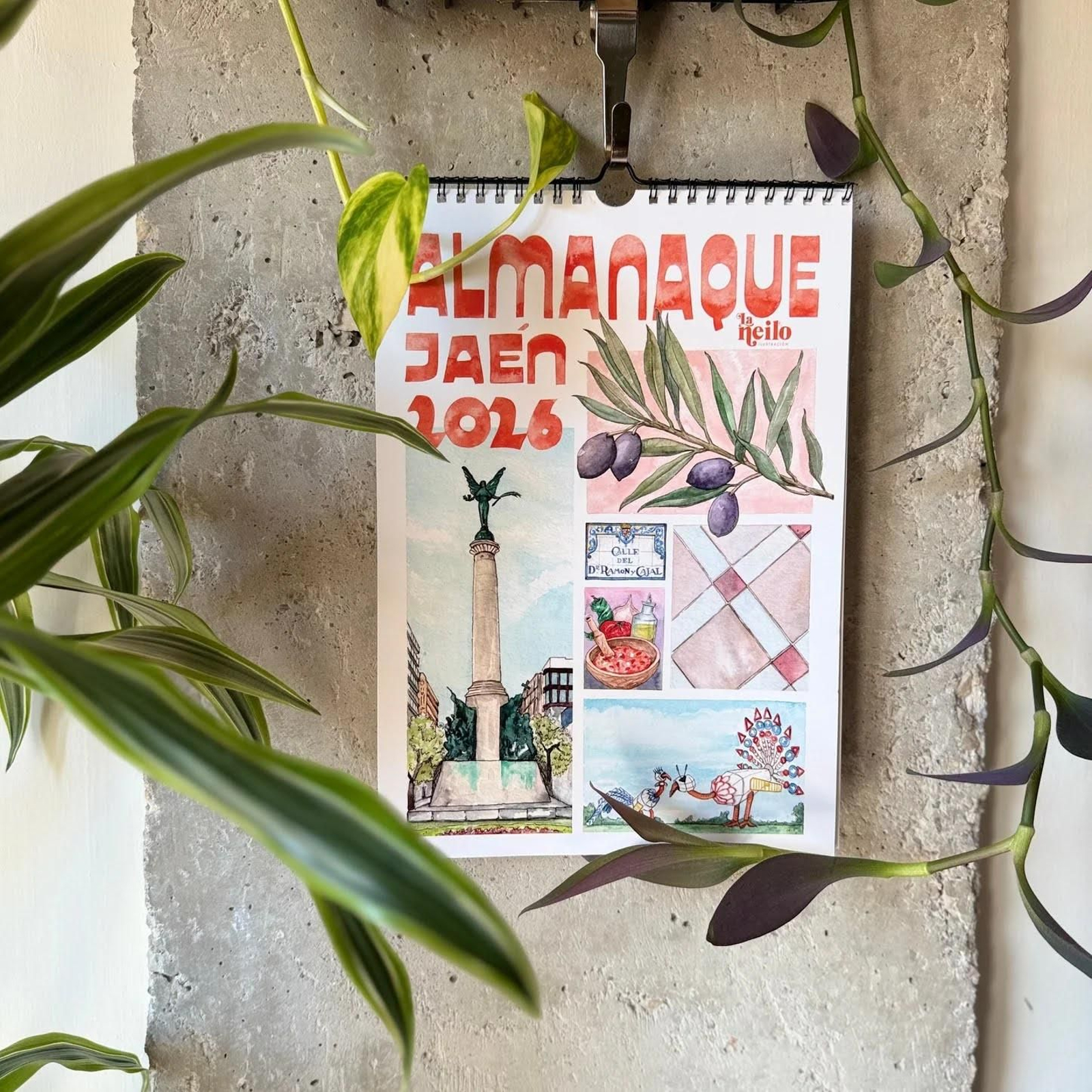 Portada del Almanaque de Jaén 2026, de laNeilo.
