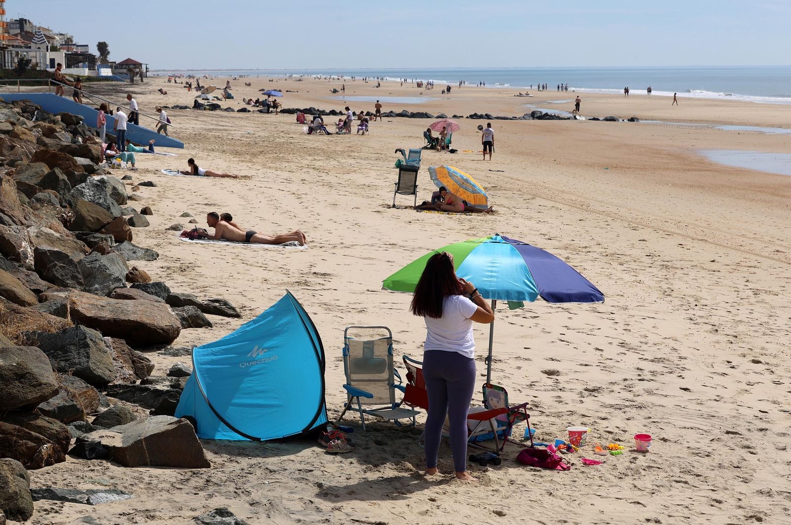 Imágenes del ambiente en el sábado 16 de marzo en Huelva