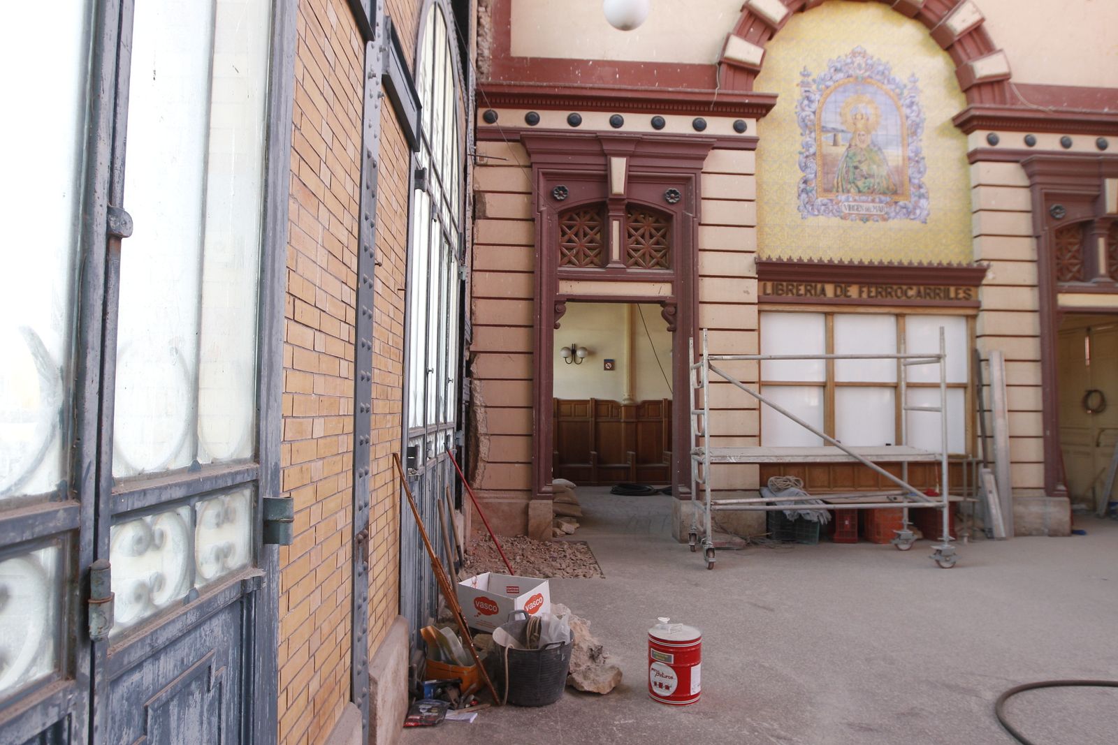 Las imágenes de las obras de la antigua estación de ferrocarril de Almería