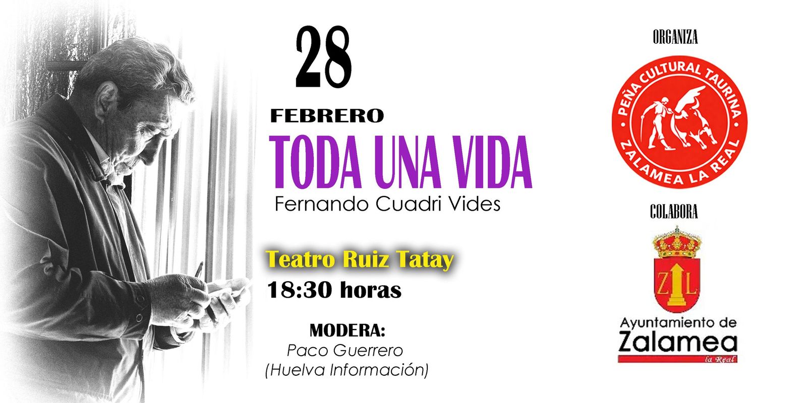 Cartel anunciador de la Peña Taurina de Zalamea