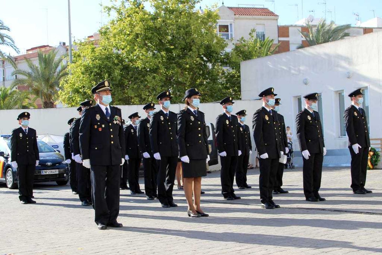 Imagen de los nuevos agentes que se incorporan al servicio en Huelva.