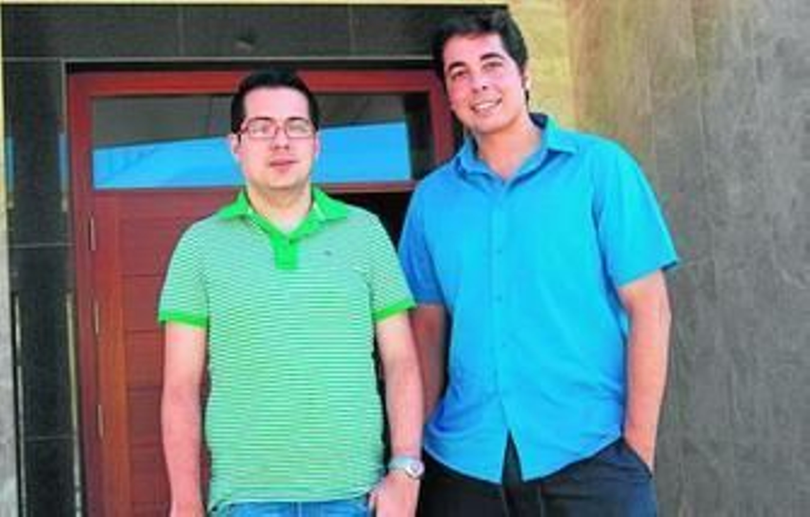 Alberto Cerezuela junto al director del curso, Juan Gabriel García.