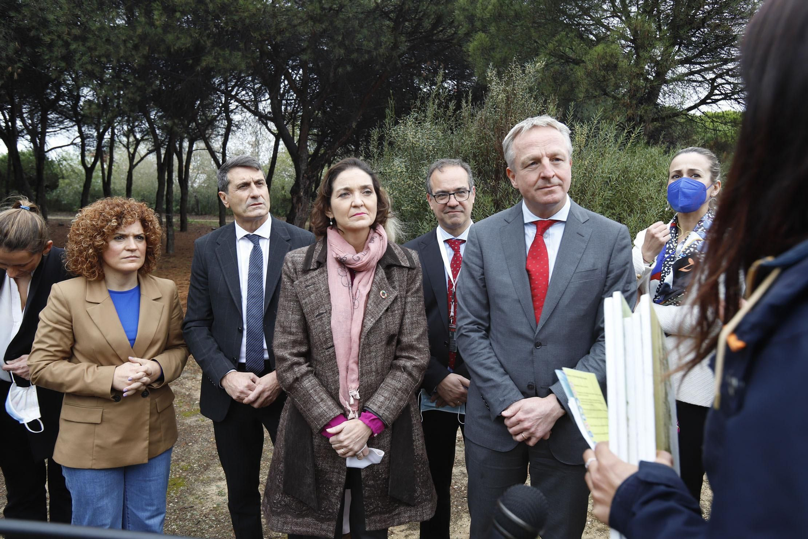 Marteen Wetselaar consejero delegado de Cepsa junto a la ministra Reyes Maroto el pasado día 11 en Huelva.