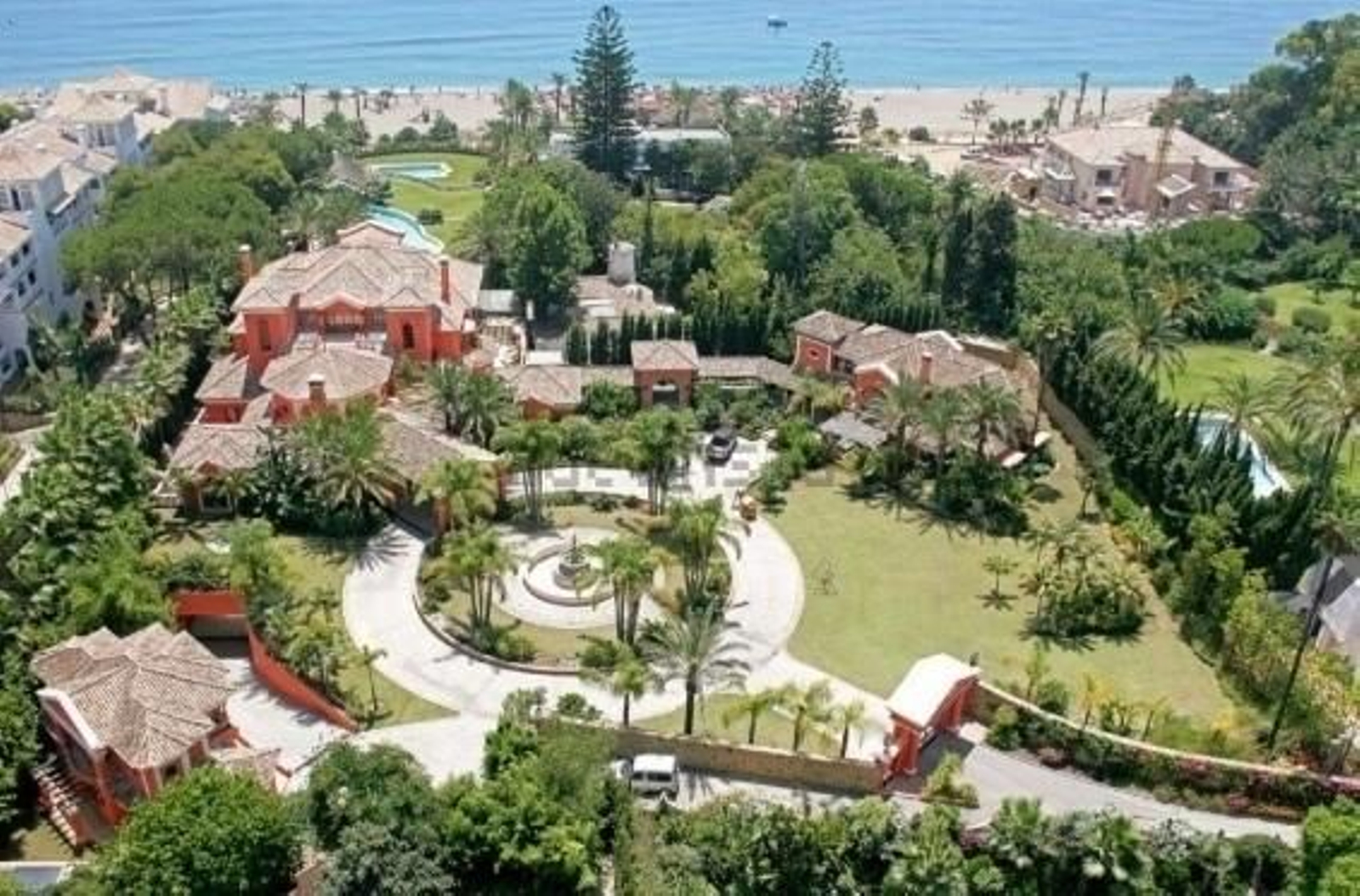 Vista aérea de la vivienda más cara de Marbella