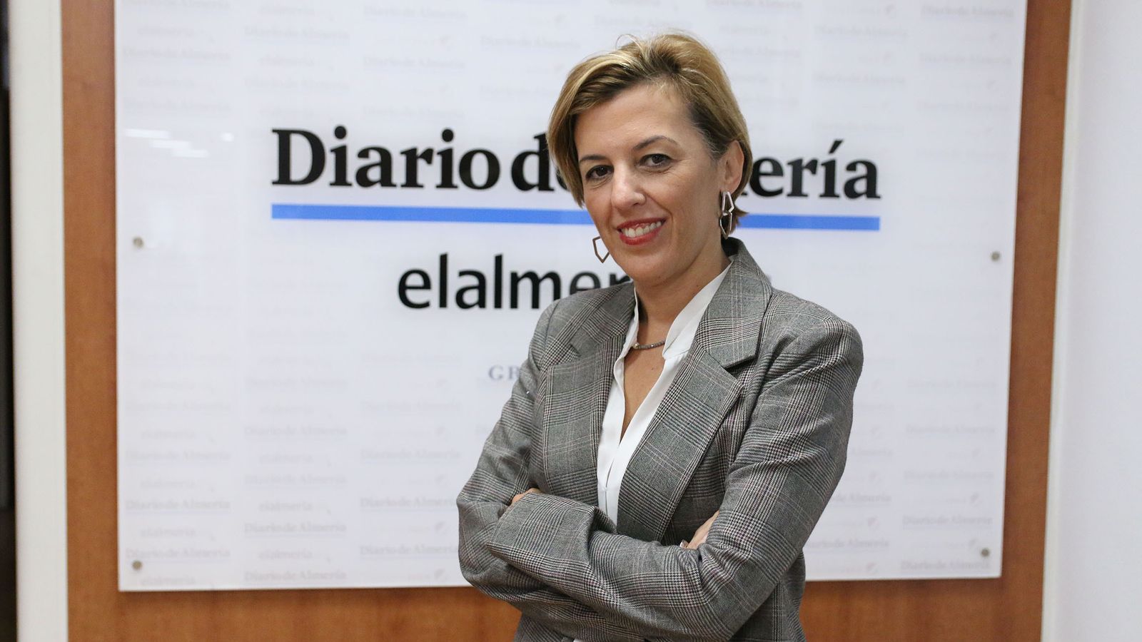 Sonia Ferrer en la sede de Diario de Almería