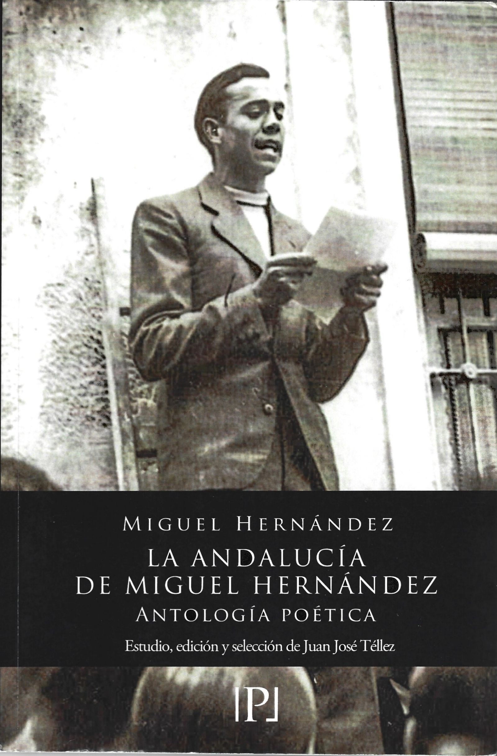 Foto de Miguel Hernández en la portada del libro de Téllez.