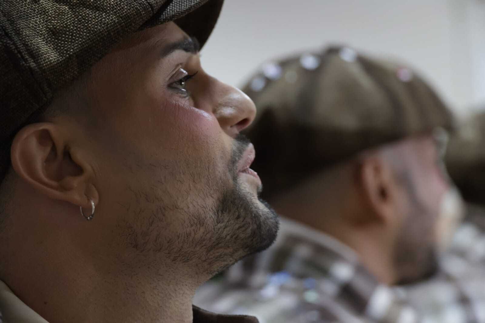 Comparsa 'Elemental, querido Cádiz' en camerinos