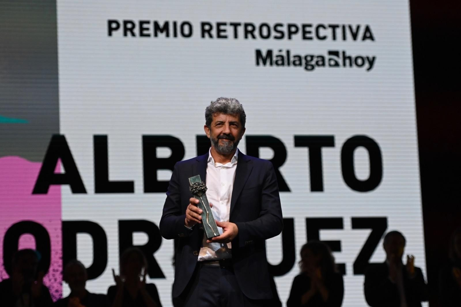 Alberto Rodríguez recibe el Premio Retrospectiva Málaga Hoy.